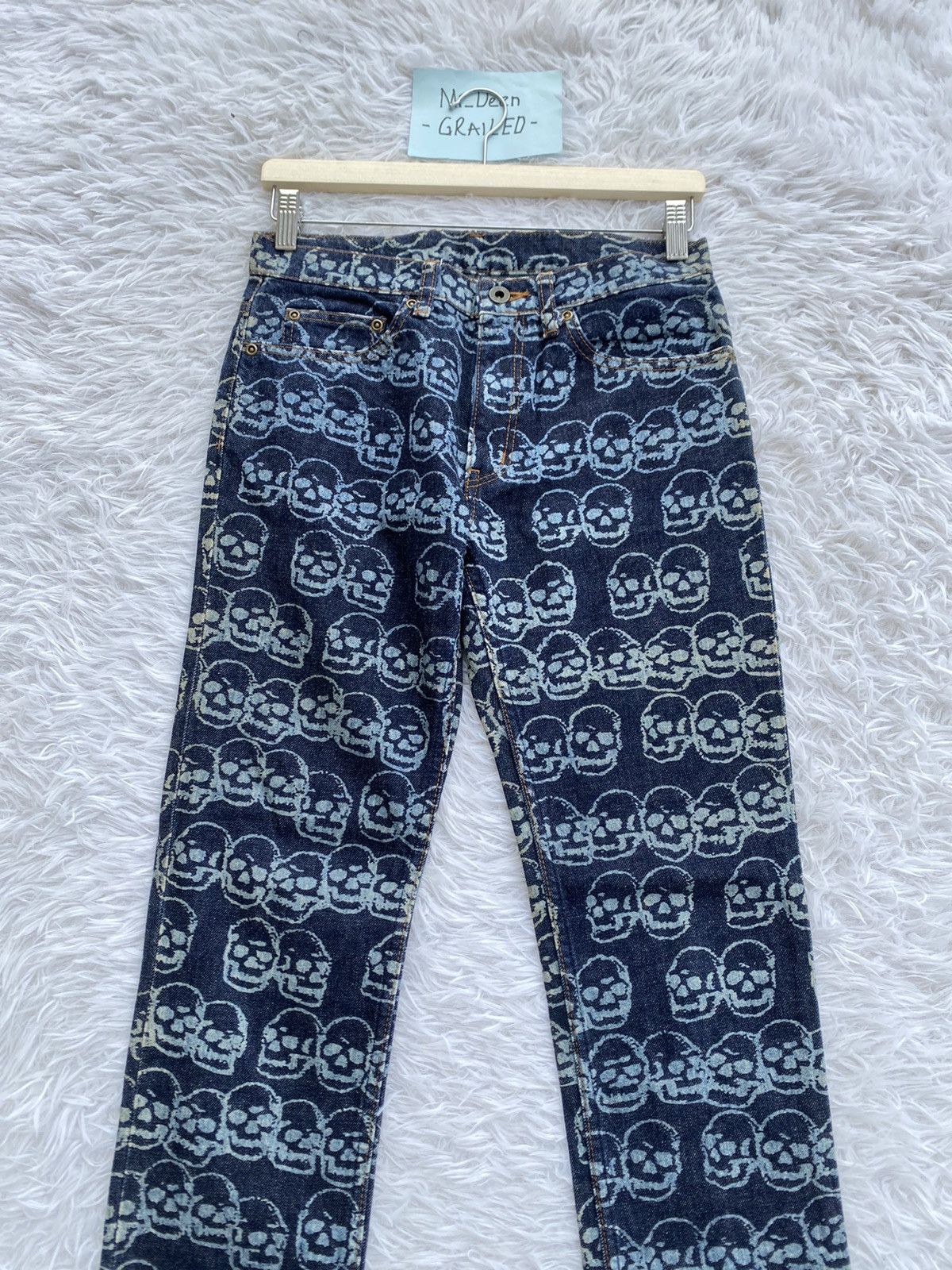 Hysteric Glamour Rare Vintage Hysteric Glamour Skulls All Over Jean/ Denim Size US 29 - 4 Thumbnail