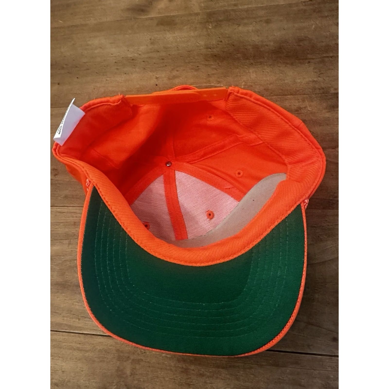 Vintage VINTAGE Orange SIGNATURES Snapback Trucker Hat Hunting ONE SIZE Men NEW Size ONE SIZE - 4 Thumbnail