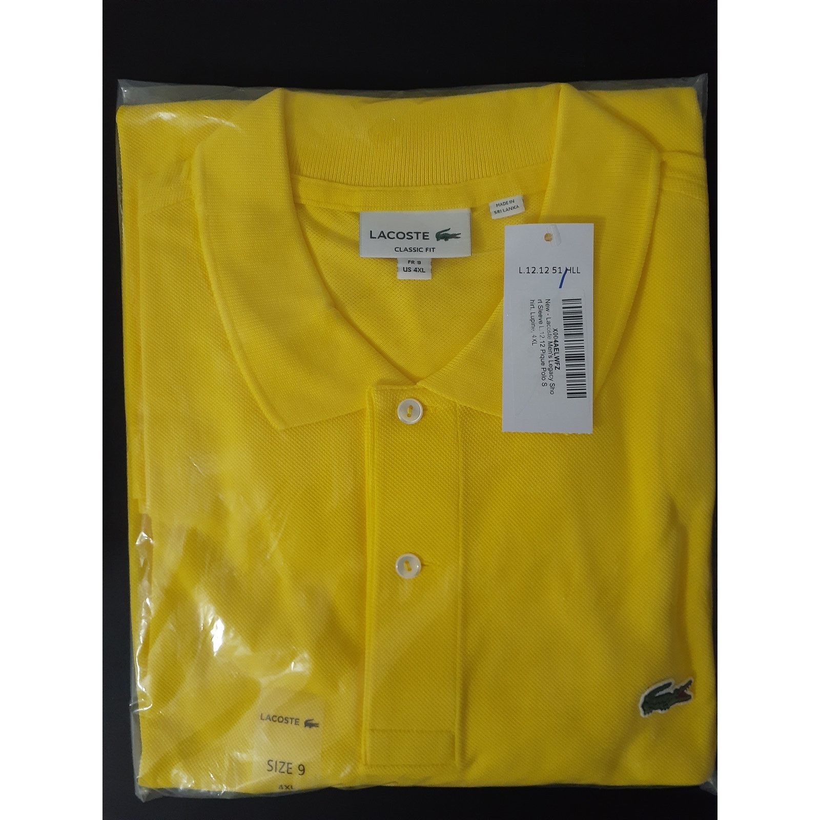 Lacoste Lacoste Mens Legacy Short L.1212 Pique Polo Shirt Lupine 4XL Size US XXL / EU 58 / 5 - 2 Thumbnail