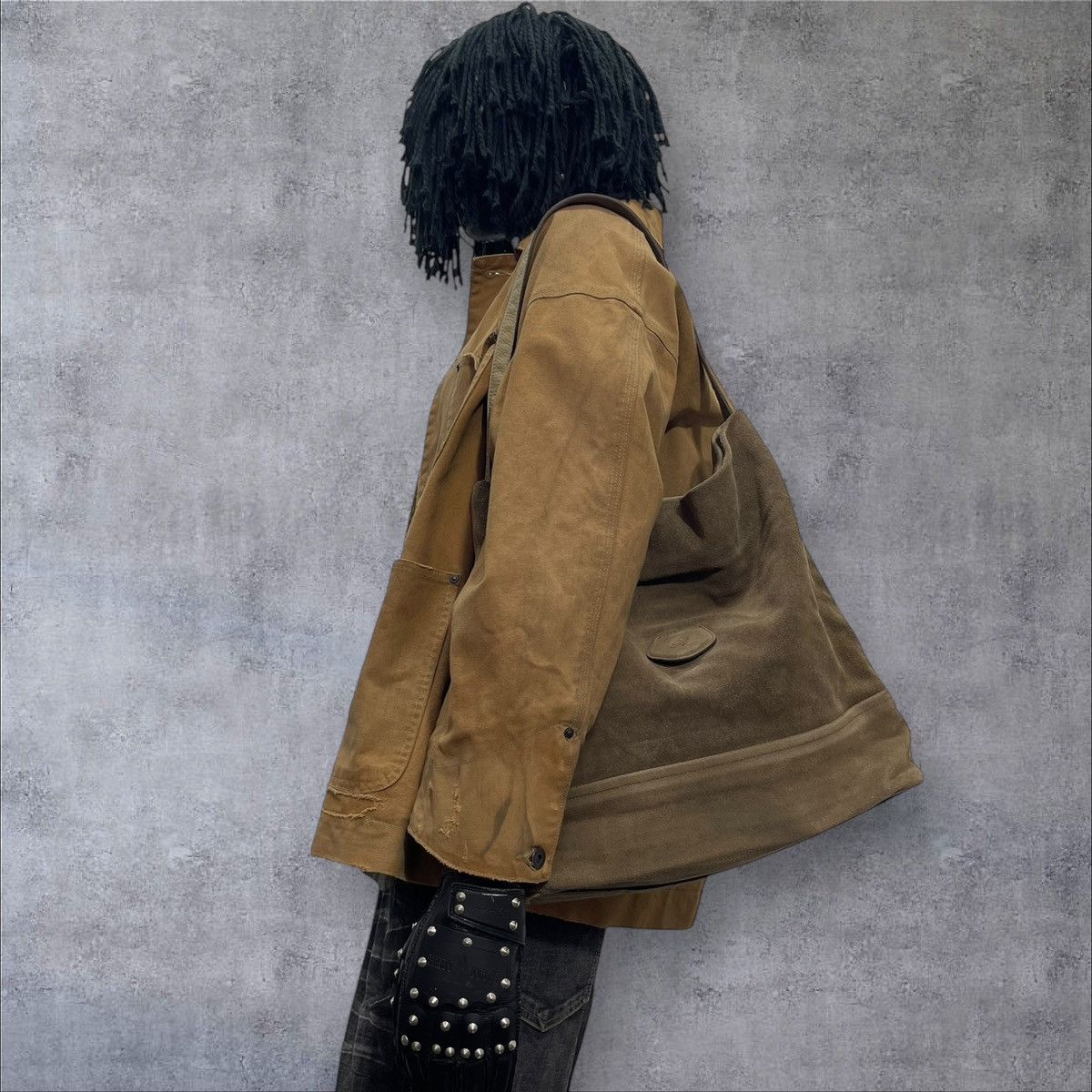 Le Grande Bleu (L.G.B.) Suede Leather Rookie Bud Shoulder Bag margiela julius 1🟩6 Size ONE SIZE - 2 Thumbnail