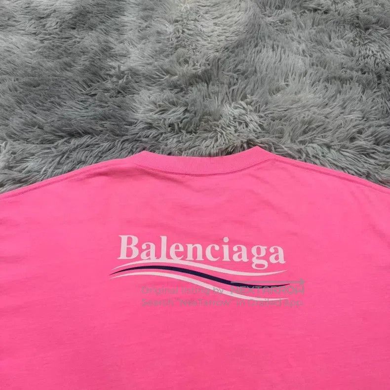 Balenciaga Balenciaga Pink Coke Short Sleeve Size US L / EU 52-54 / 3 - 5 Thumbnail