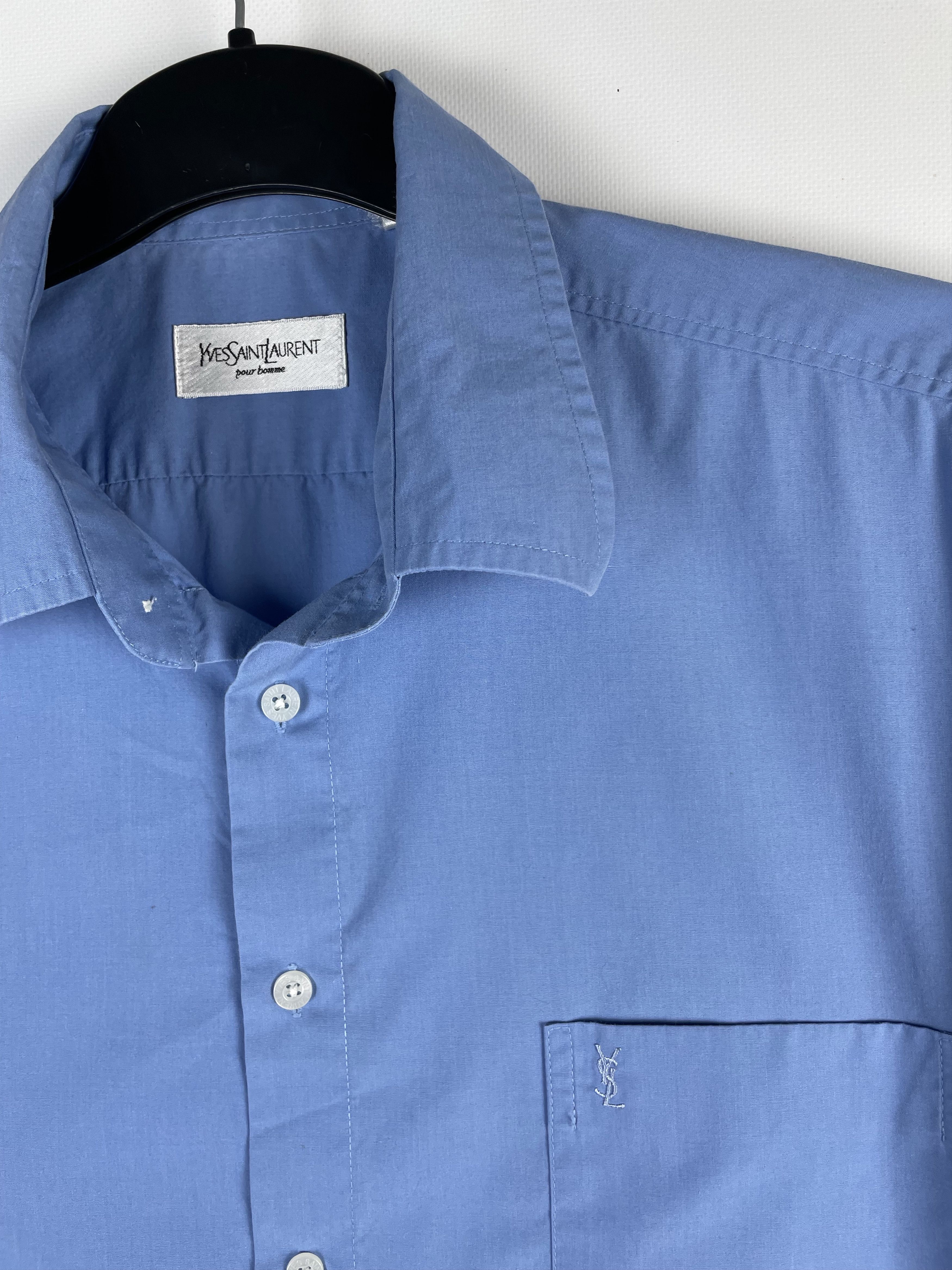 Vintage Vintage Yves Saint Laurent Ysl Pour Homme Shirt Size US XL / EU 56 / 4 - 4 Thumbnail