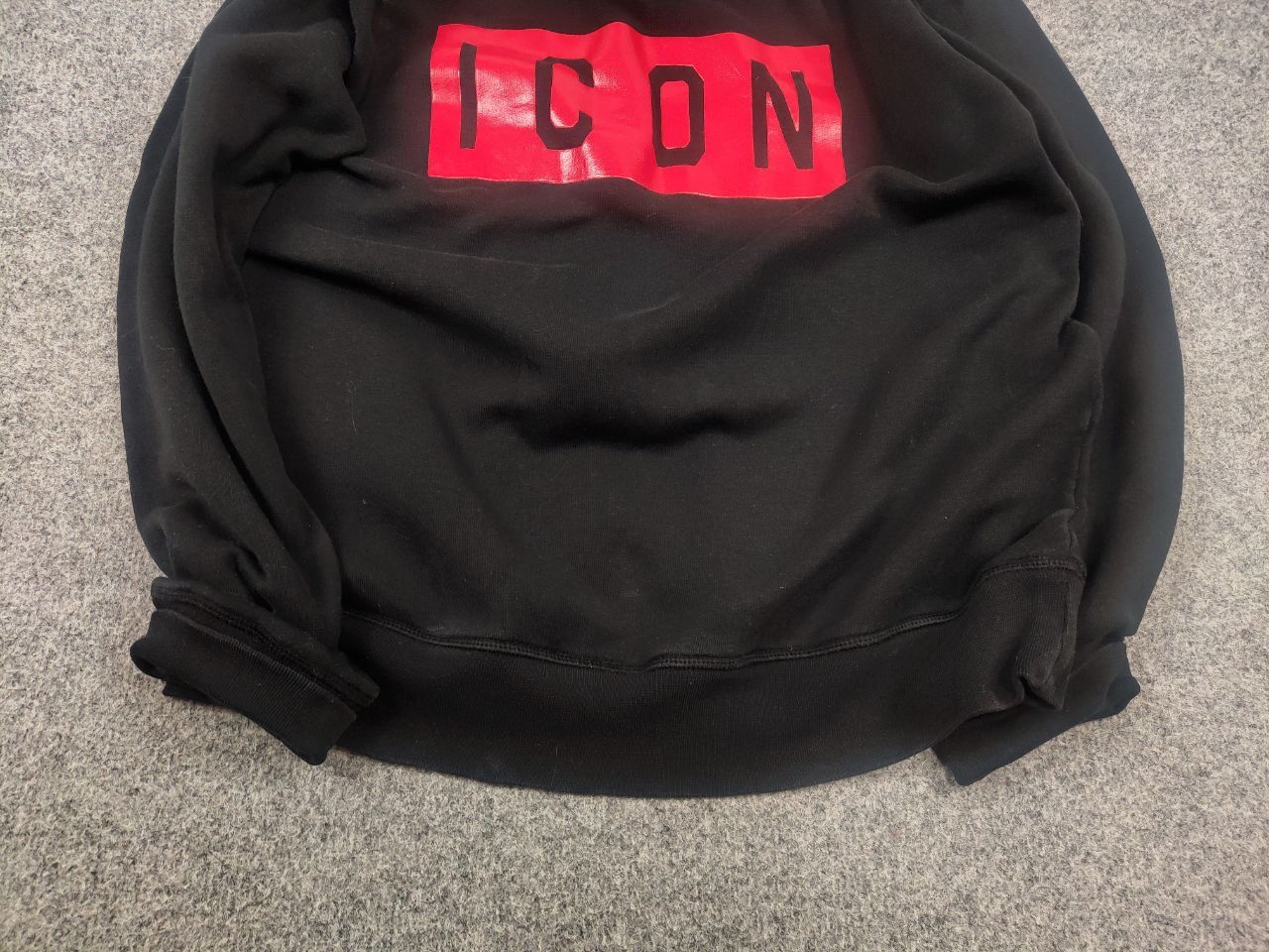 Dsquared2 Dsquared2 Icon Black and Red Box Logo Spellout Sweatshirt Size US L / EU 52-54 / 3 - 6 Thumbnail