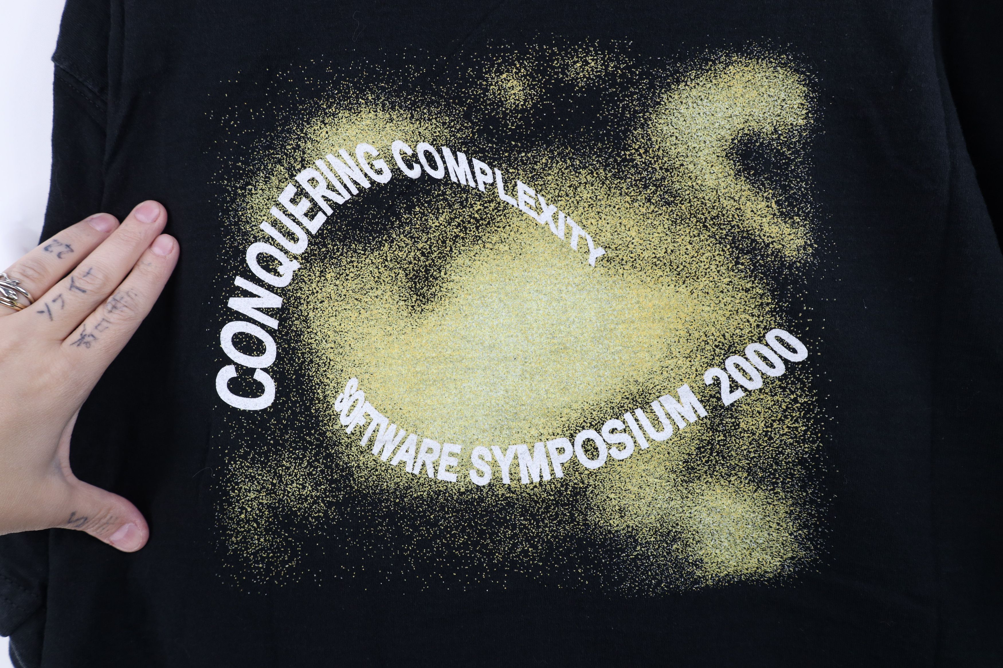 Fruit Of The Loom Vintage Y2K 2000 Conquering Complexity Software T-Shirt Size US L / EU 52-54 / 3 - 8 Thumbnail