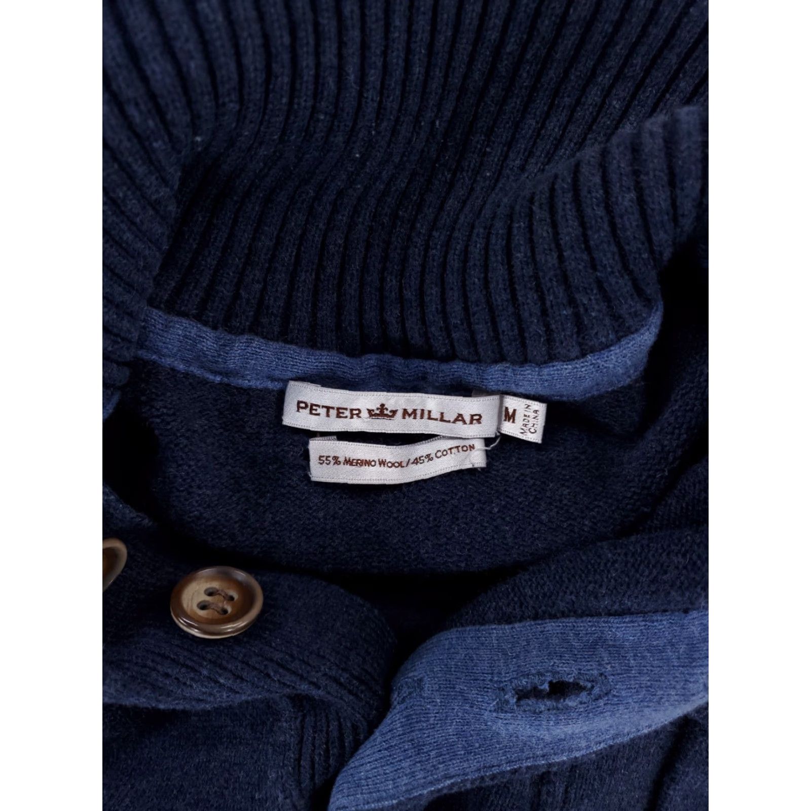 Peter Millar **Peter Millar Mens Blue Pullover Sweater M** User: **Peter Millar Mens Blue 4 Button Henley Sweater M** Size US M / EU 48-50 / 2 - 4 Thumbnail
