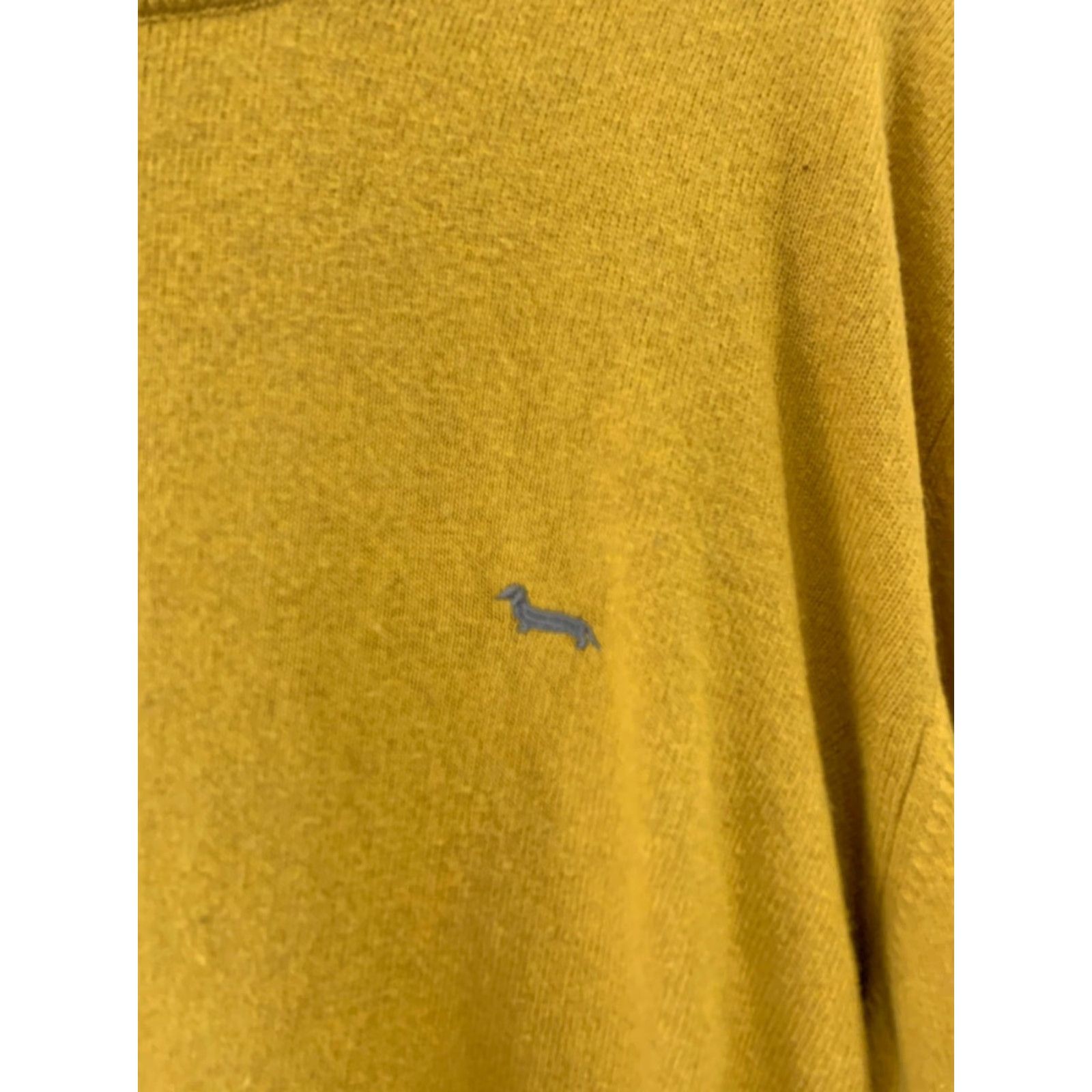Harmont & Blaine VINTAGE Harmont & Blaine Men’s XL Yellow Crewneck Knit Sweater Pullover Dachshund Logo Size US XL / EU 56 / 4 - 8 Thumbnail