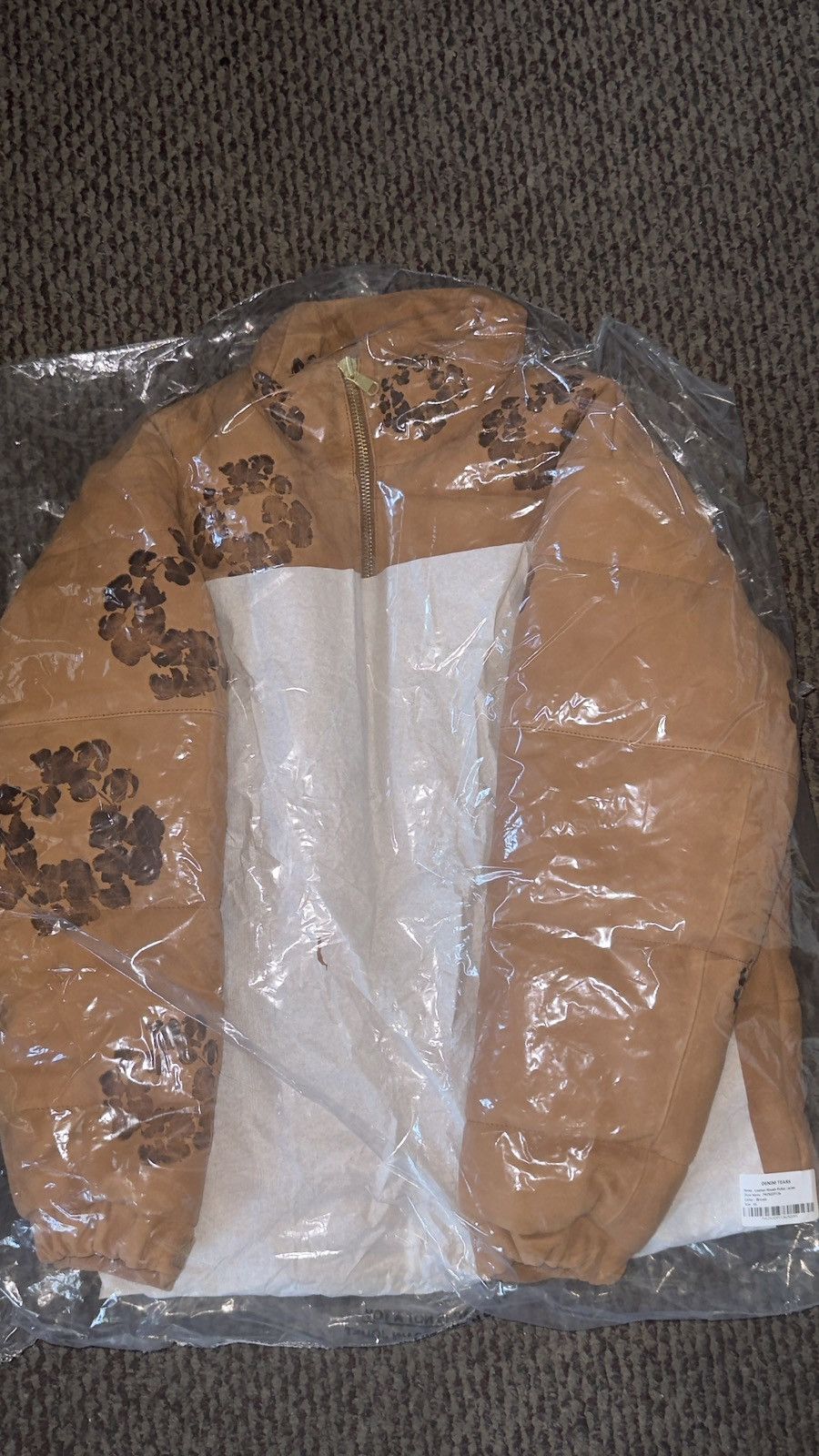DENIM TEARS EMBOSSED LEATHER WREATH PUFFER Size US S / EU 44-46 / 1 - 1 Thumbnail