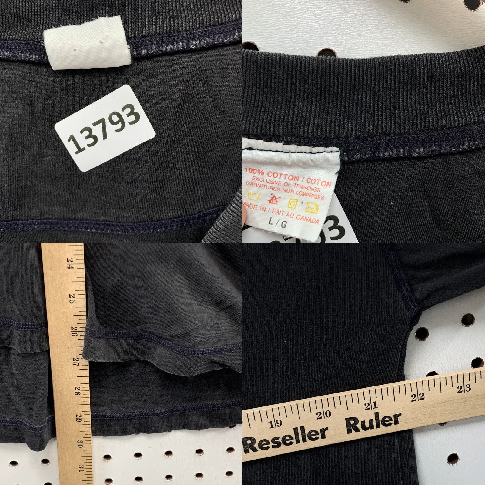 Vintage Canada Get Funky Niagara Funky Falls Black Long Sleeve 1/4 Button Henley Shirt L Size L / US 10 / IT 46 - 9 Thumbnail