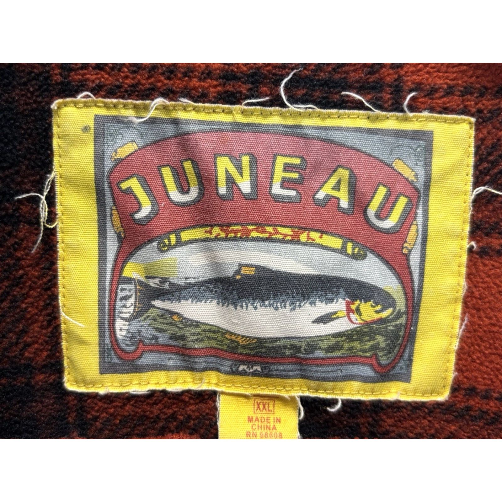Vintage VINTAGE Juneau Men’s Heavy Fleece Flannel Button Shirt XXL Long Sleeve Buffalo Plaid Red Size US XXL / EU 58 / 5 - 5 Thumbnail