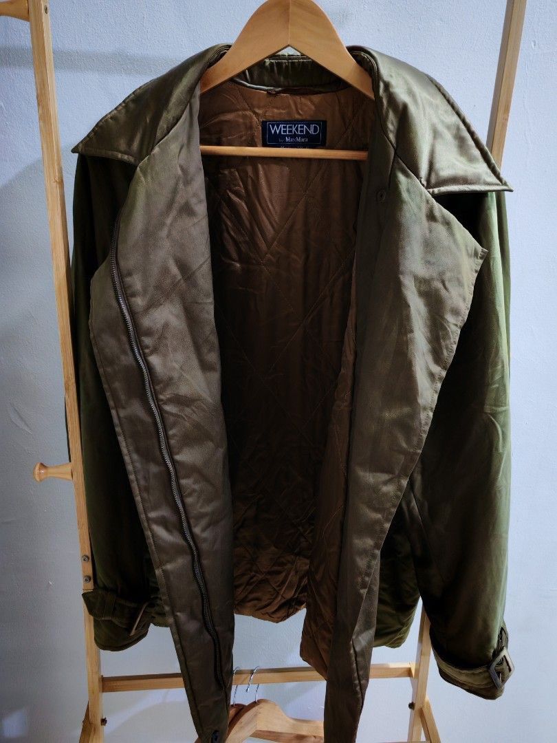 Weekend Max Mara Weekend by MaxMara Olive Quilted Jacket Made in Italy Size M / US 6-8 / IT 42-44 - 4 Thumbnail