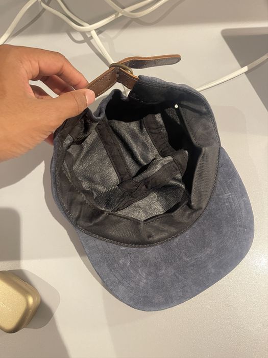 Supreme Supreme navy suede camp cap | Grailed