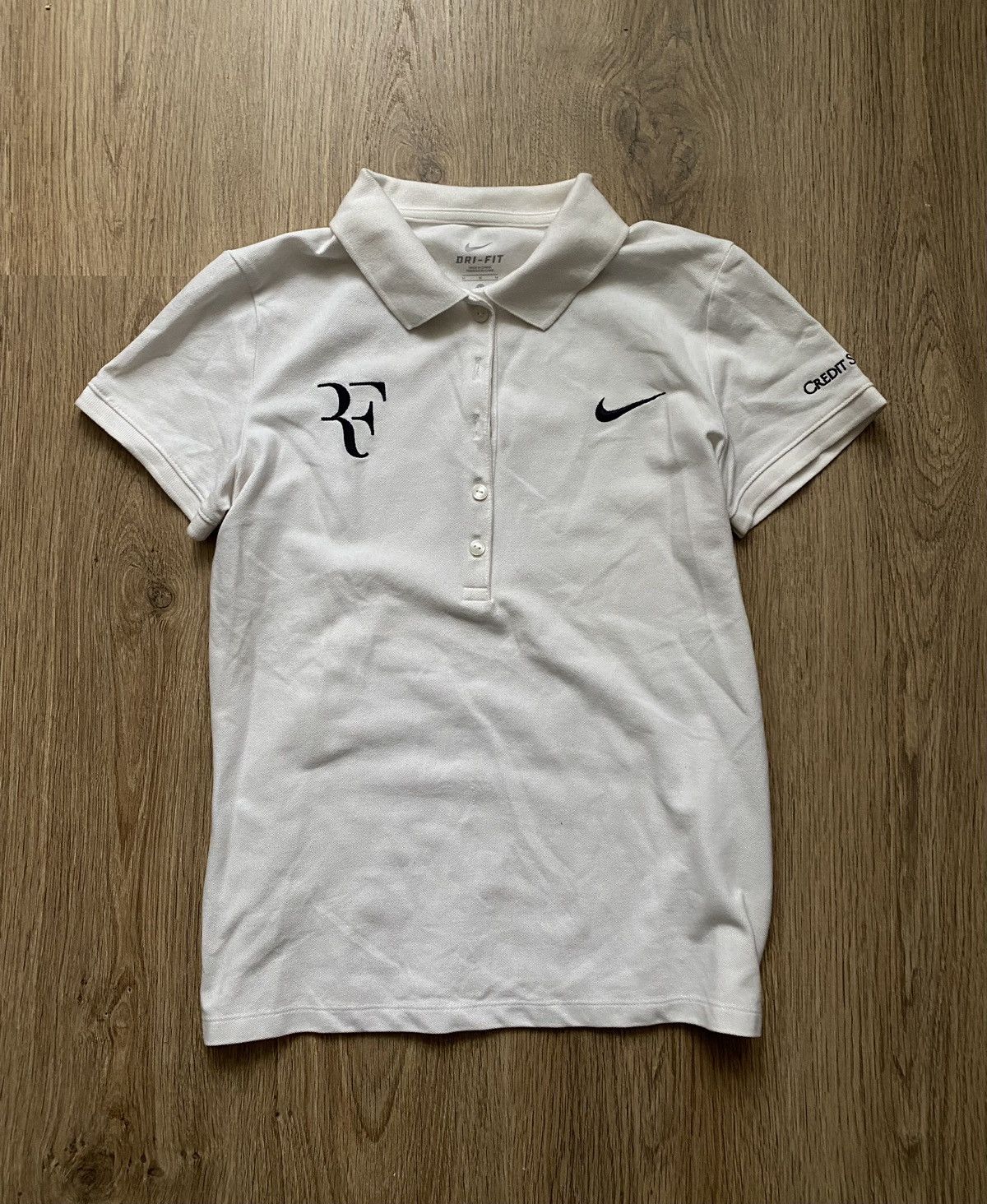 Nike Vintage Nike Roger Federer Tennis polo shirt Size US S / EU 44-46 / 1 - 1 Thumbnail