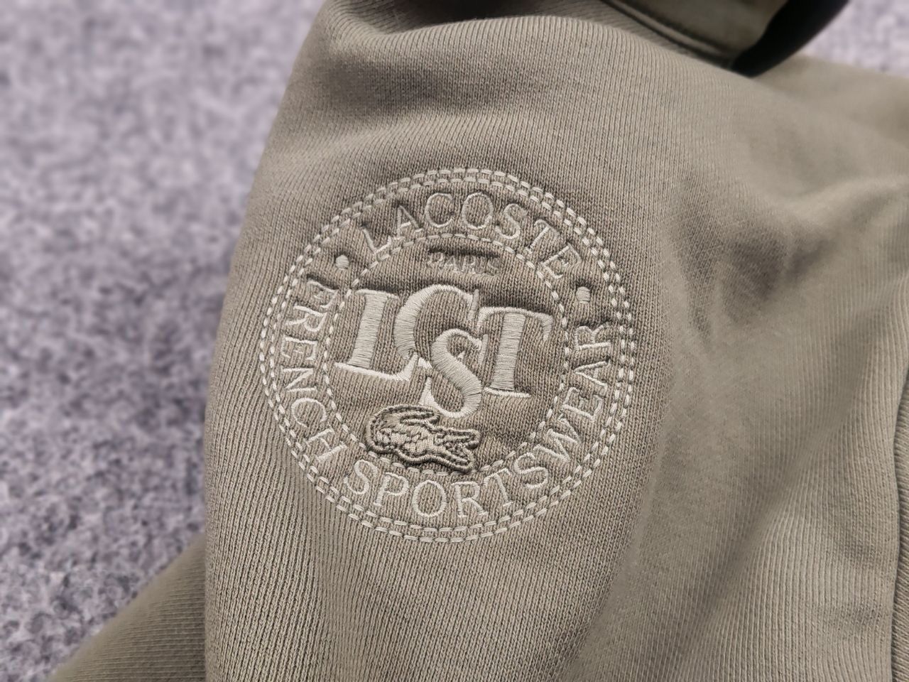Lacoste Lacoste Kadın Relaxed Fit Polo Yaka Haki Sweatshirt Size XS / US 0-2 / IT 36-38 - 11 Thumbnail
