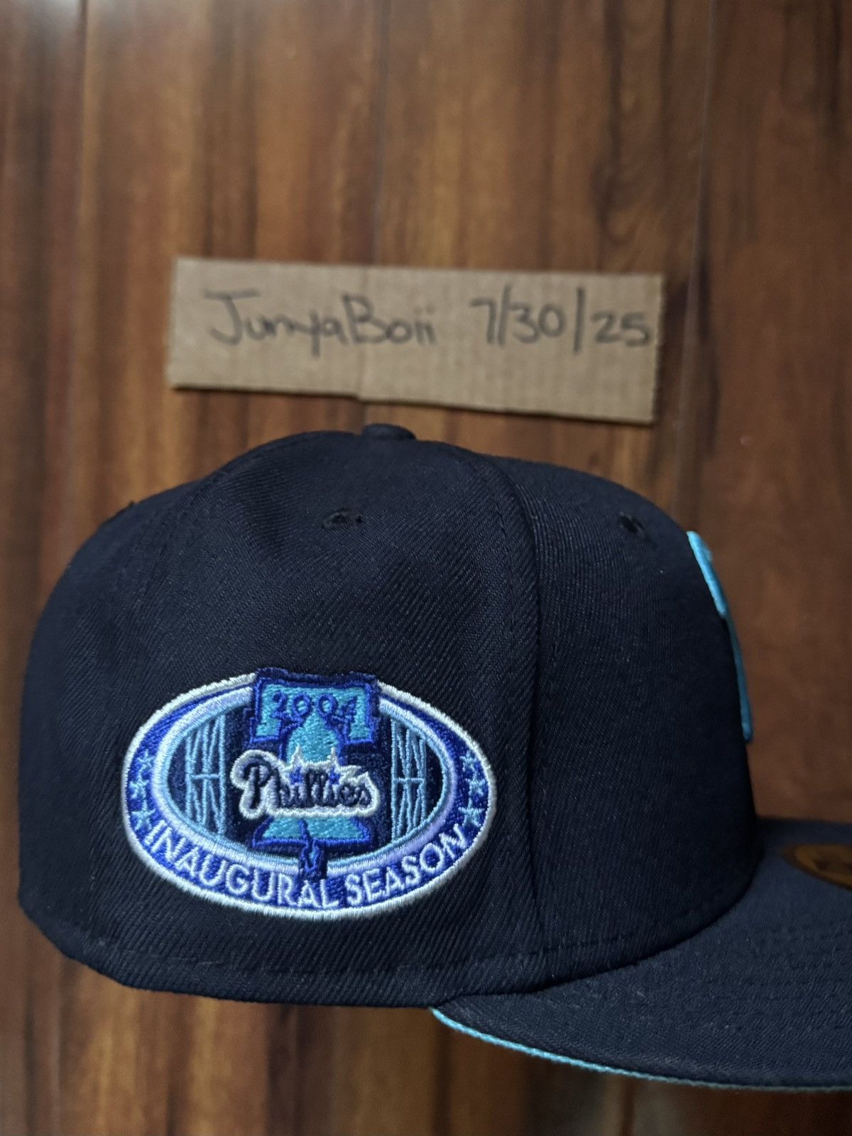 Hat Club Size 7 Phillies Inaugural Patch Fitted Hat Blue UV Size ONE SIZE - 3 Thumbnail