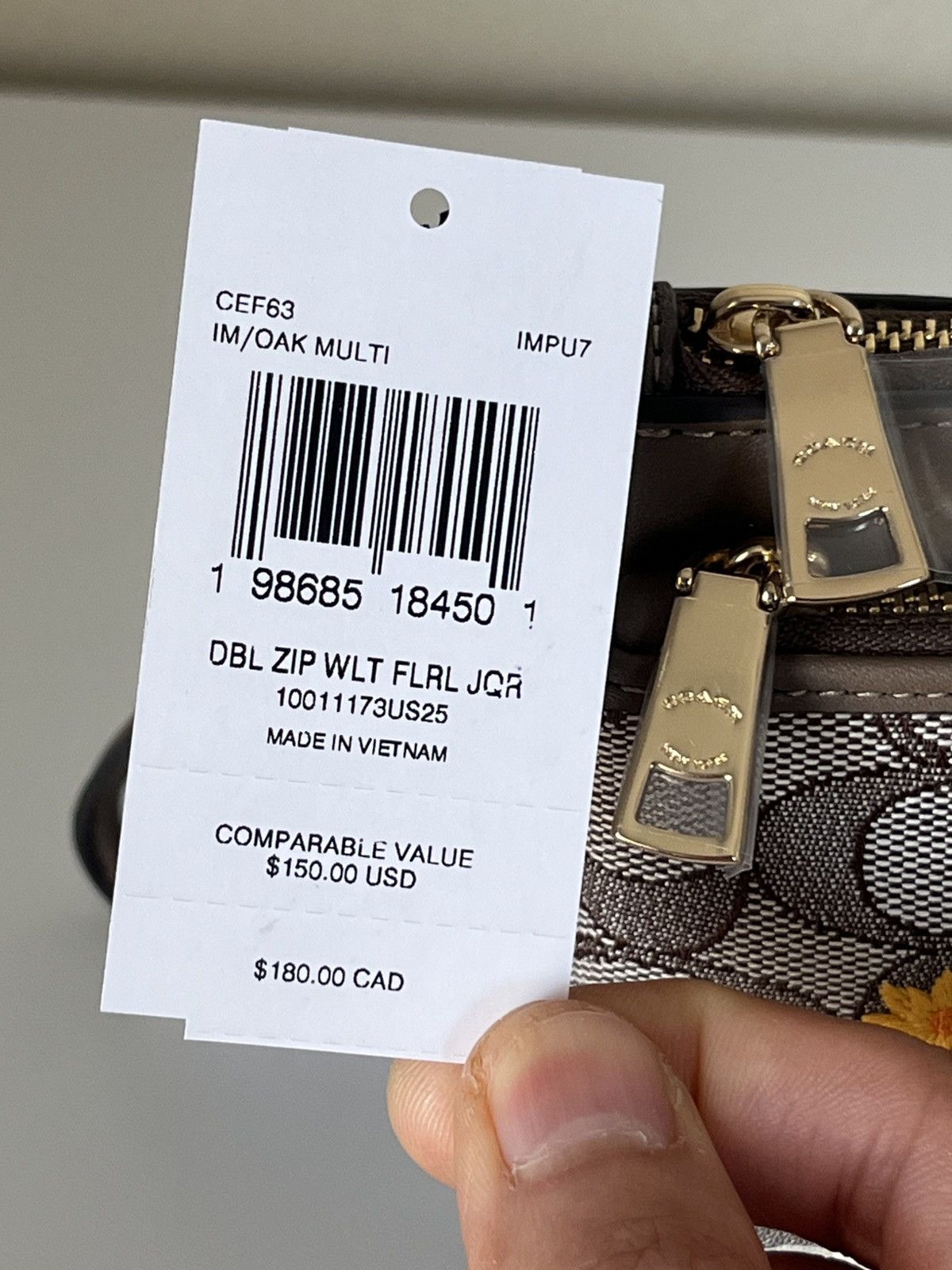 Coach Coach Large Double Zip Wristlet Size ONE SIZE - 5 Thumbnail