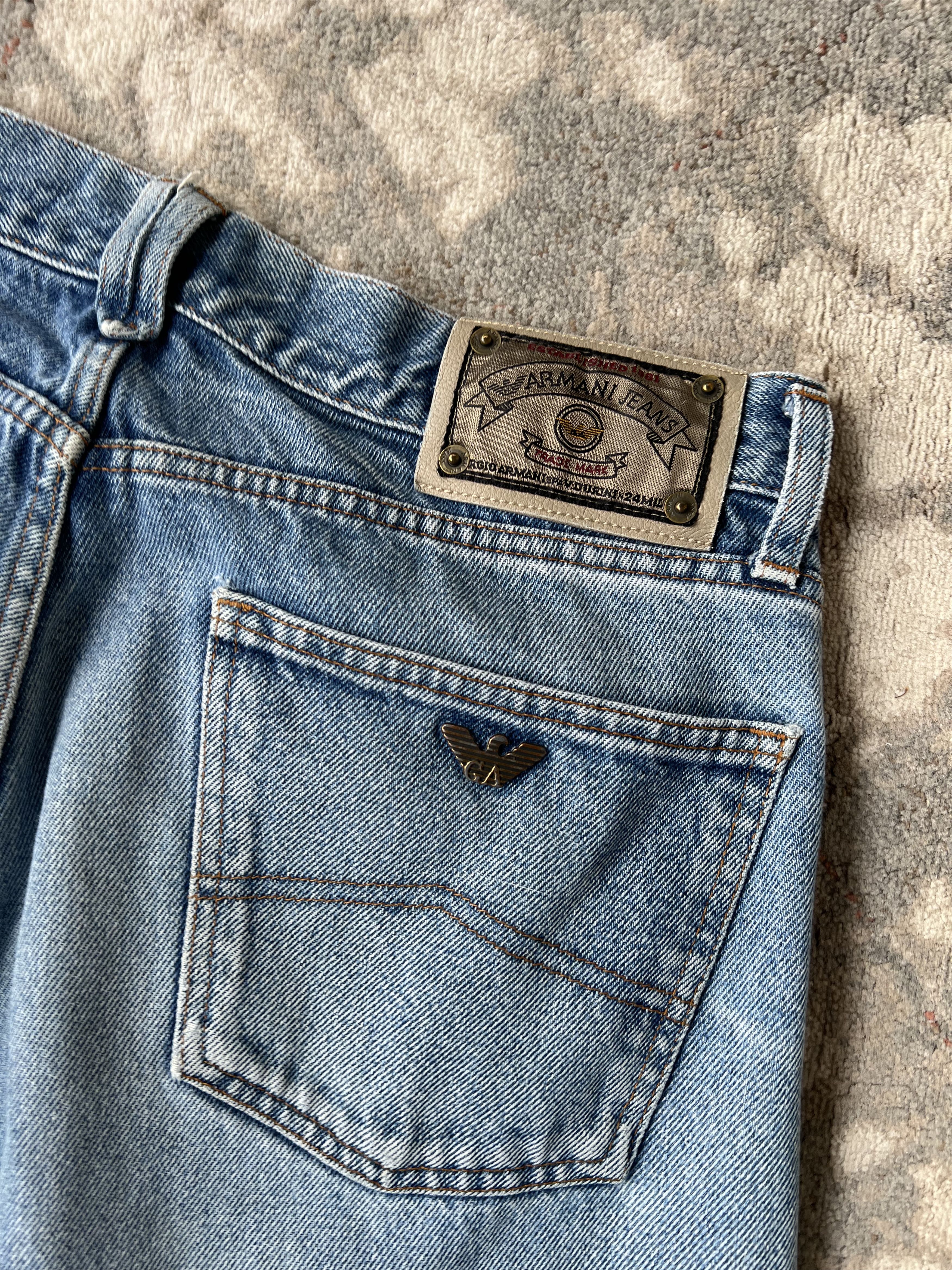 Giorgio Armani Armani Jeans Vintage Denim Pants Metal Logo Size US 34 / EU 50 - 10 Thumbnail