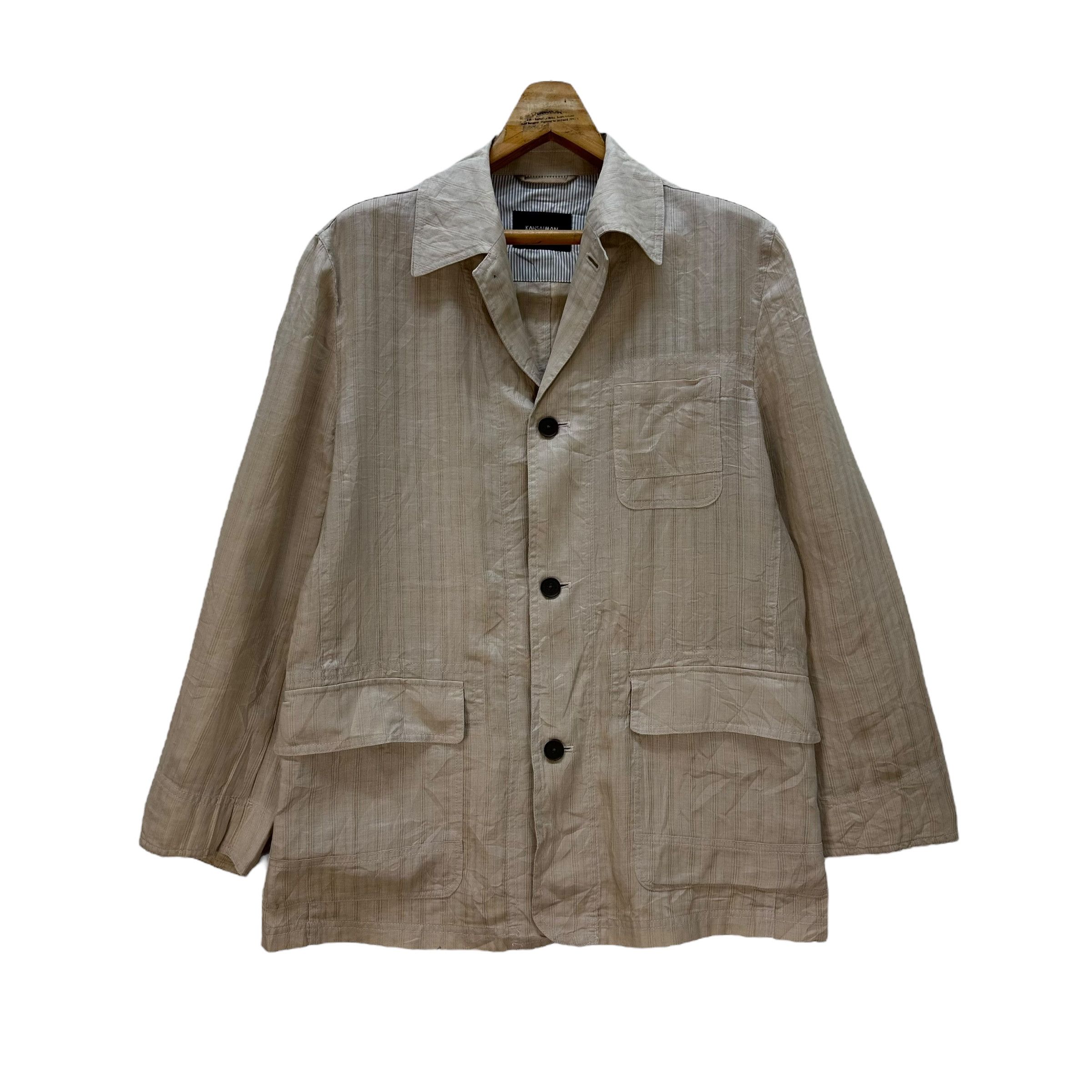 Japanese Brand Kansai Man Collection Casual Jacket #9079-55 Size US L / EU 52-54 / 3 - 1 Thumbnail