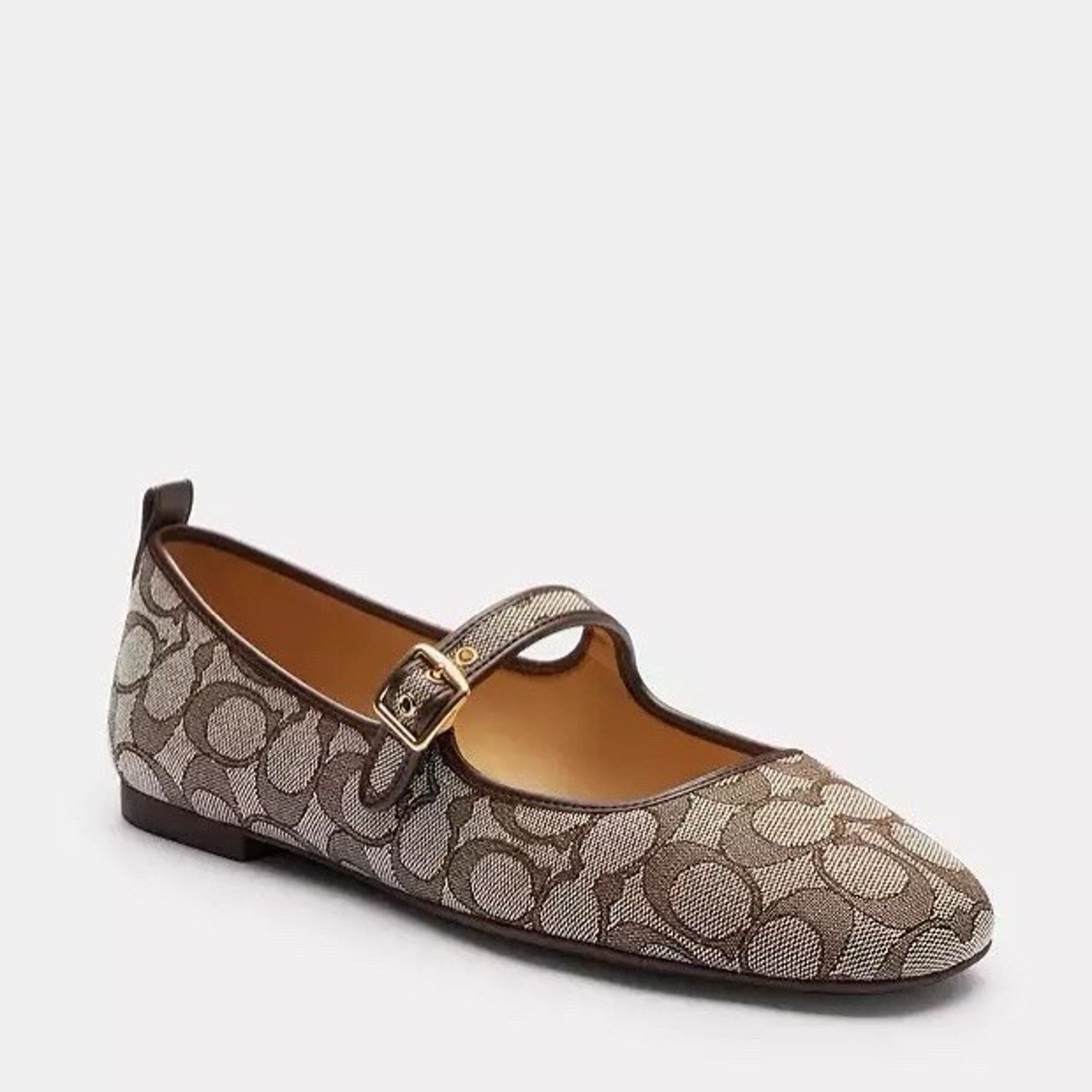 Coach NEW Coach C Rivet Mary Jane Jacquard Oak/Maple CAP82 us 9 Size US 9 / IT 39 - 9 Thumbnail