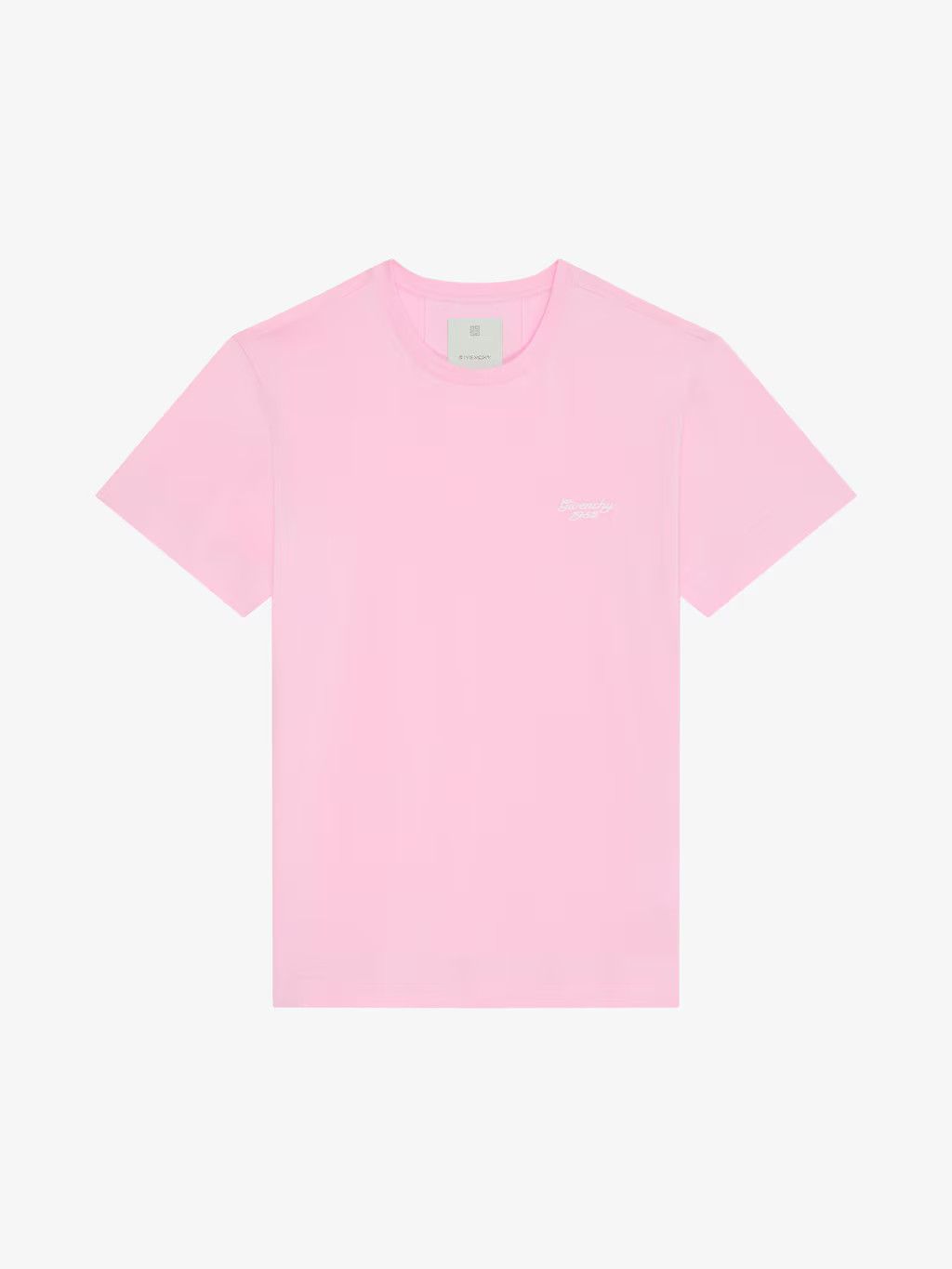 Givenchy o1srvl11e0725 1952 Slim Fit T-Shirt in Cotton in Baby Pink Size XL / US 12-14 / IT 48-50 - 1 Thumbnail
