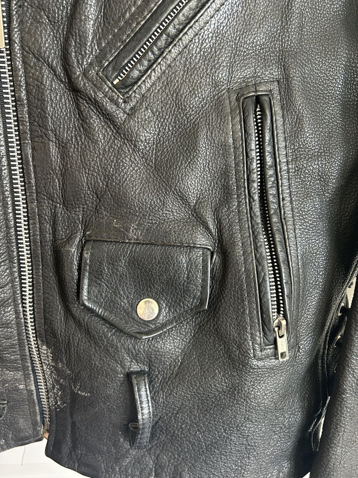 Other 1980s VINTAGE PELLE CUIR LEATHER JACKET Size US M / EU 48-50 / 2 - 4 Thumbnail