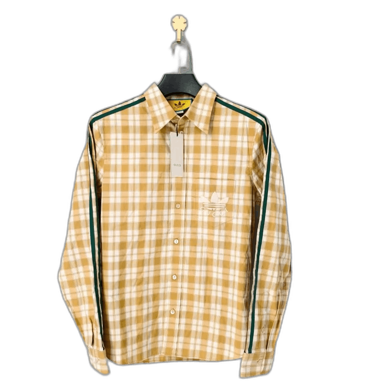 Gucci Gucci x Adidas Long Sleeve Check Shirt-2505 Size US M / EU 48-50 / 2 - 1 Thumbnail