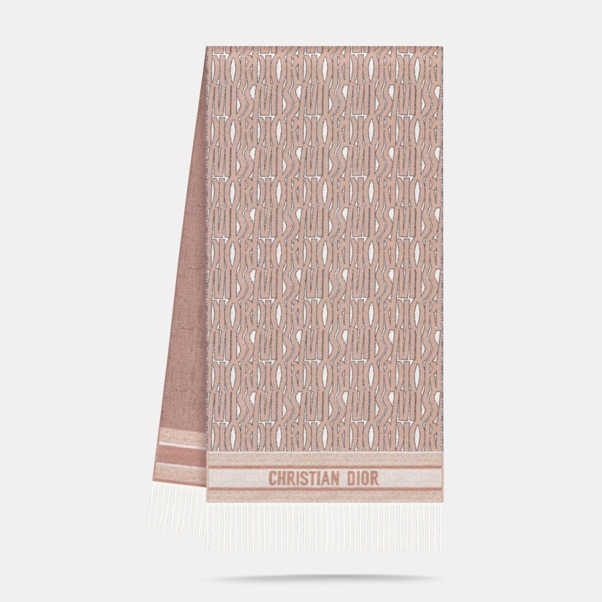 Dior o1bcso1str0226 Size:OS/Allover Scarf in Beige/White Size ONE SIZE - 1 Thumbnail