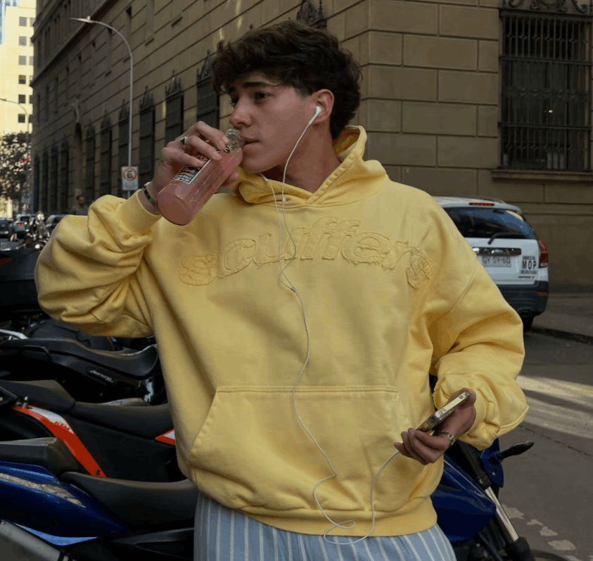 Japanese Brand Y2k Yellow Embroidery Loose Hoodies Size US S / EU 44-46 / 1 - 1 Thumbnail
