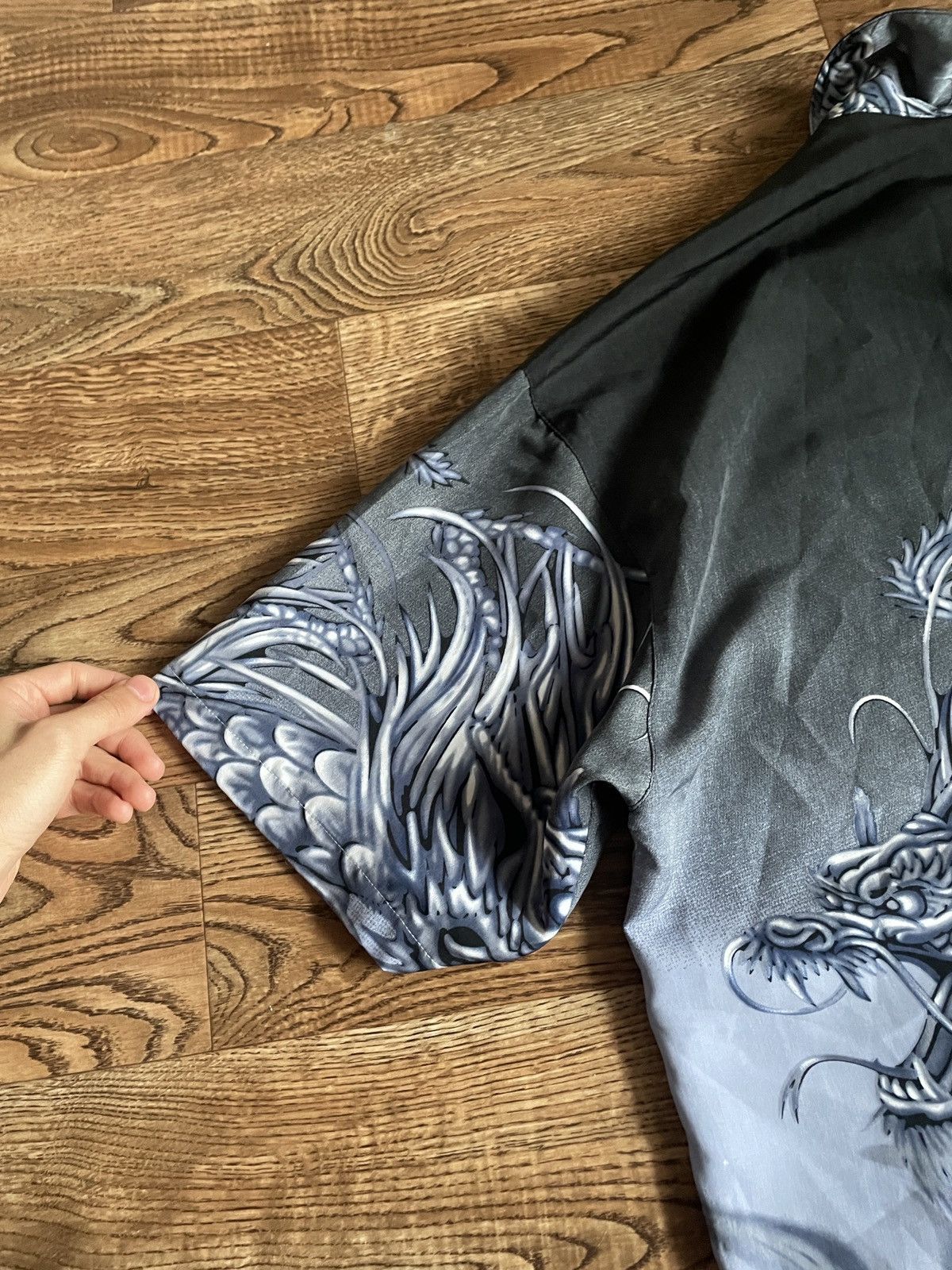 Japanese Brand × Vintage Vintage y2k 90s Dragon Shirt Button Up Japanese Brand Anime Size US XL / EU 56 / 4 - 11 Thumbnail