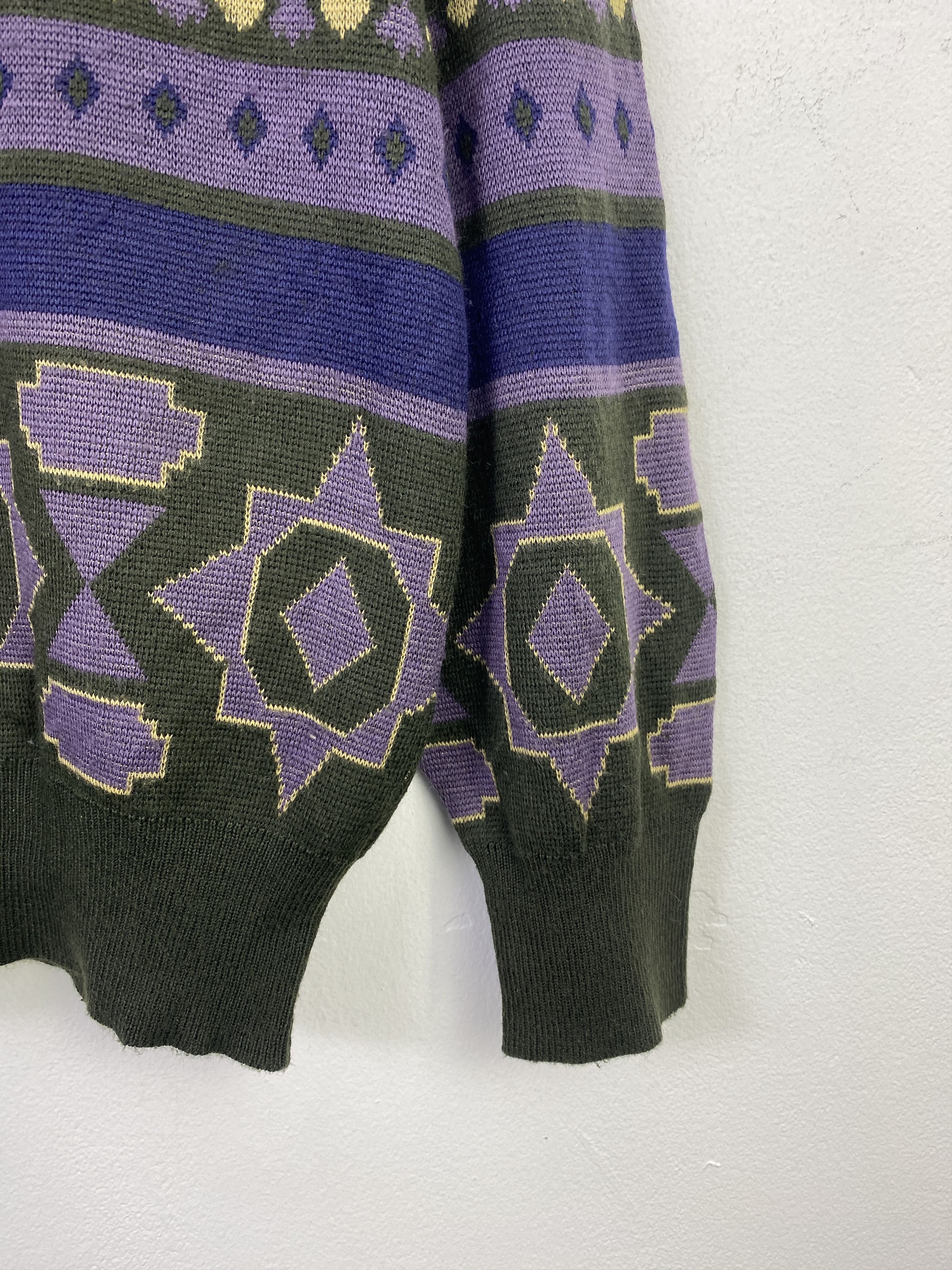 Japanese Brand Vintage Japanese Brand Native Knit Sweatshirt SH0338 Size US L / EU 52-54 / 3 - 6 Thumbnail