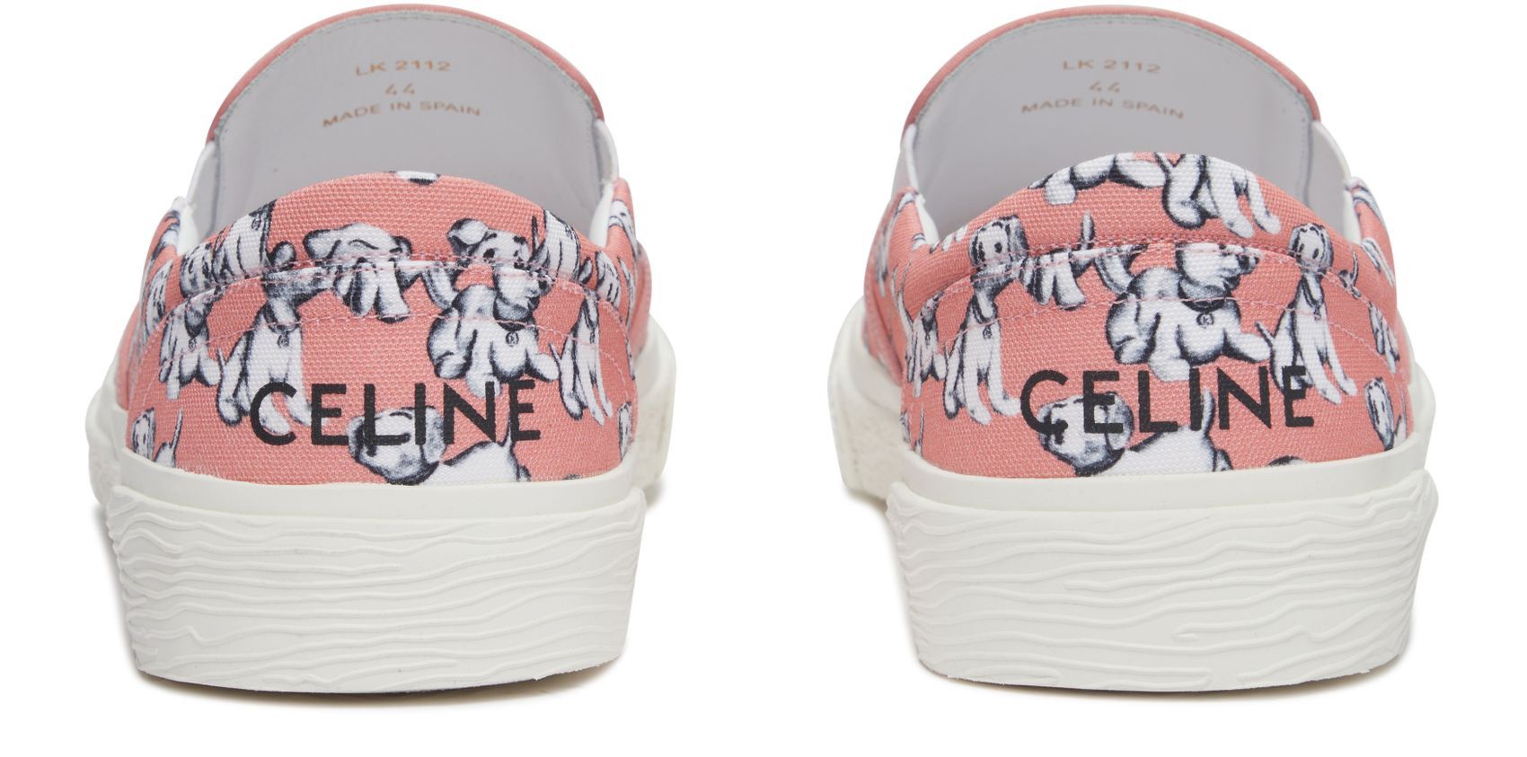 Celine o1bcso1str0724 Flat Slip On 05 "Brain Printed in Pink/White Size US 12 / EU 45 - 3 Thumbnail