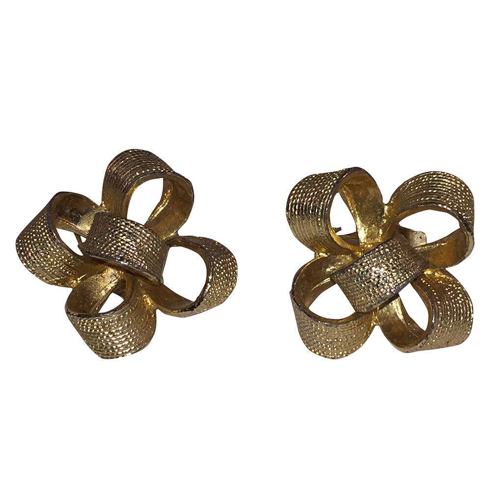 Designer Kenneth Lane Textured Ribbon 3D Earrings Size ONE SIZE - 2 Thumbnail