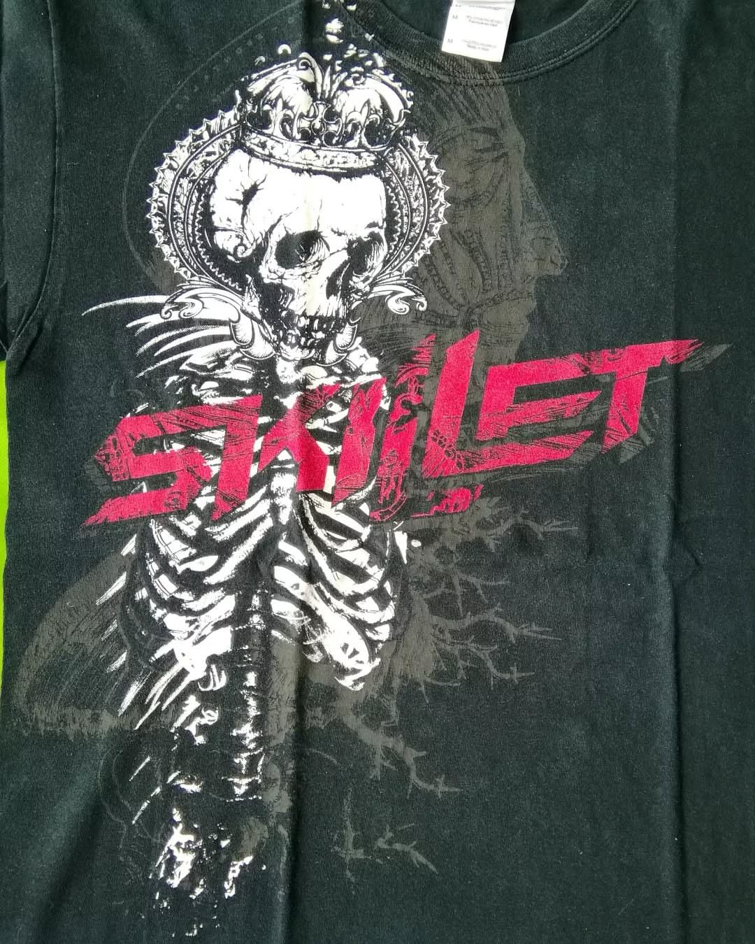Band Tees × Vintage Vintage Skillet Skull Graphic Y2K Alt Rock Band Tees Size US M / EU 48-50 / 2 - 2 Thumbnail