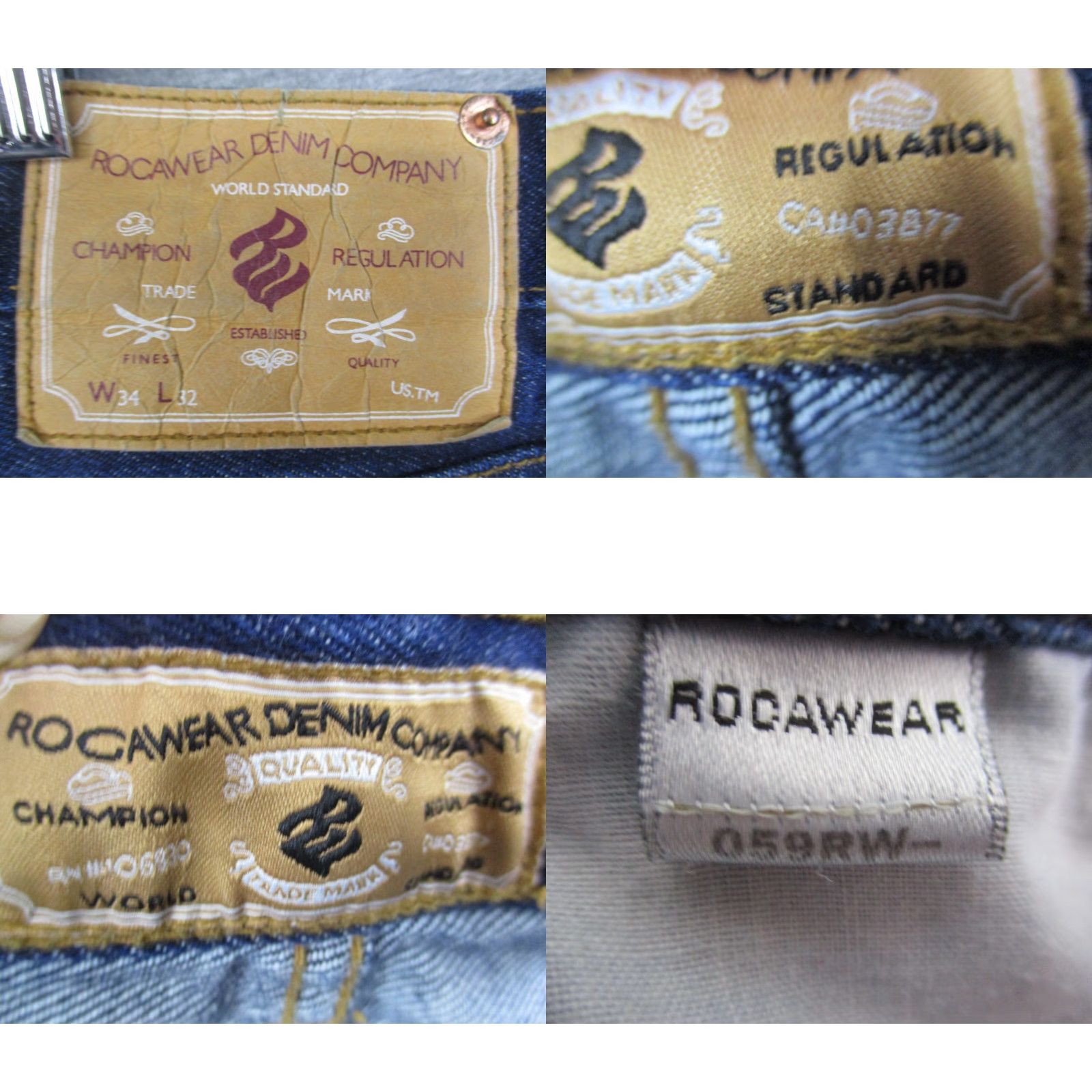 Rocawear Rocawear Jeans Men 34x32 Wide Leg Loose Fit Blue Denim Y2K Size US 34 / EU 50 - 9 Thumbnail