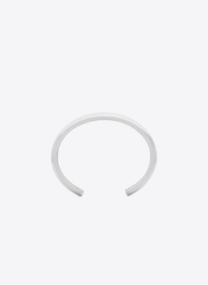 Saint Laurent Paris o1bcso1str0226 Size:S/Deco Cuff In Metal in Silver Size ONE SIZE - 2 Thumbnail