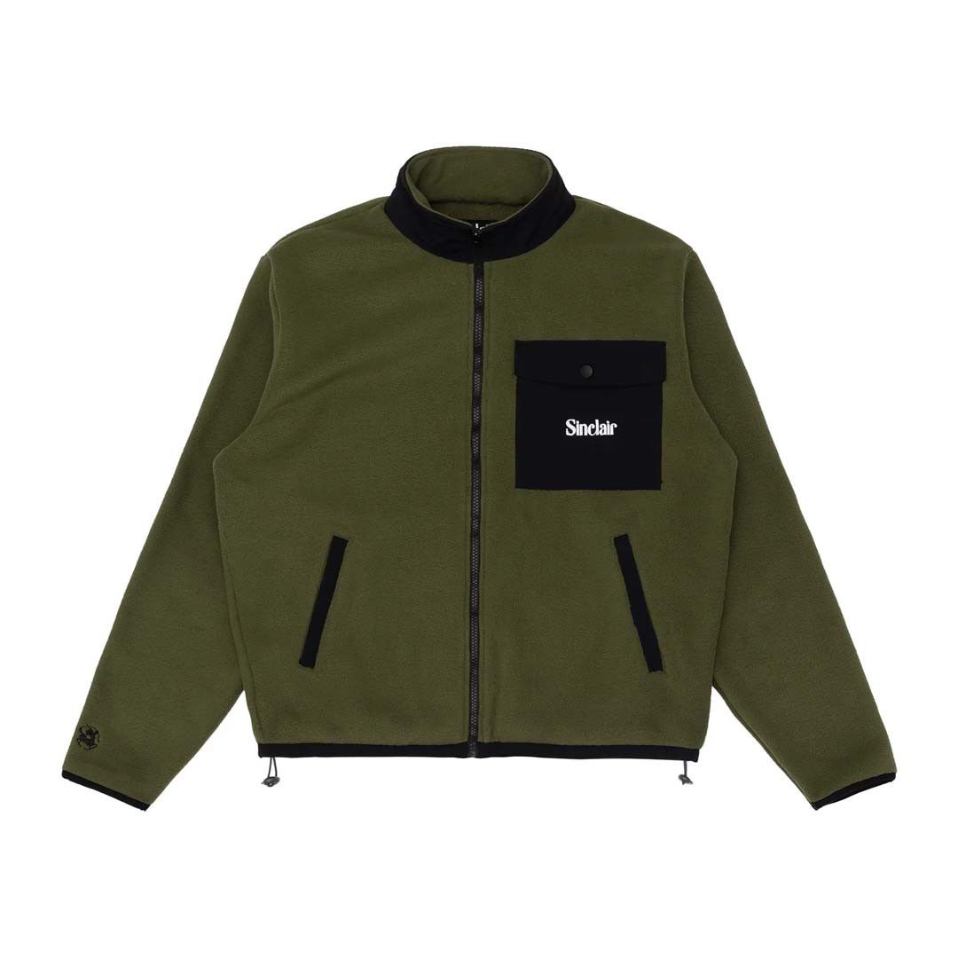 Sinclair Global Sinclair Olive Fleece Zip Up Jacket Size US S / EU 44-46 / 1 - 1 Thumbnail