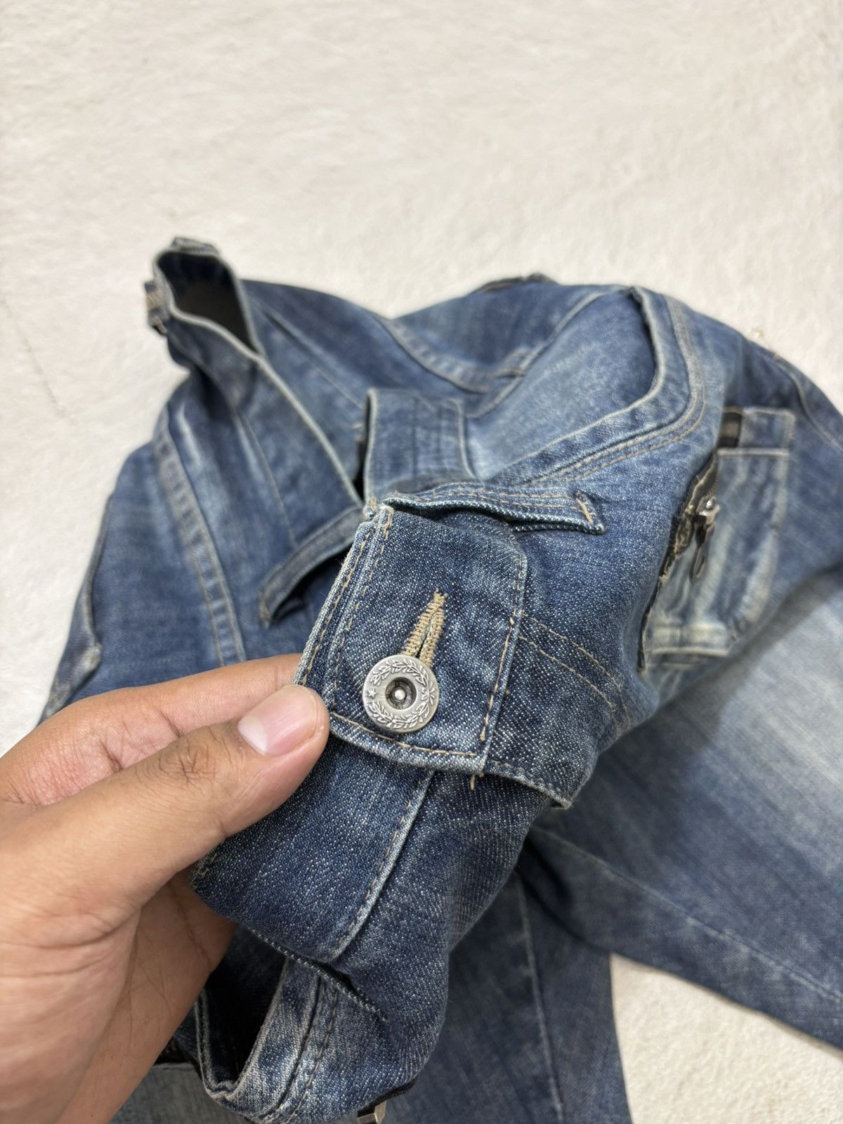 Number (N)ine 2000s PPFM japan denim pants J cut kapital style Size US 31 - 6 Thumbnail