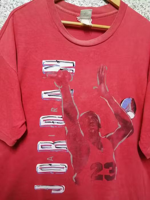 Nike × Vintage 90s Vintage Nike Jordan Vintage t-shirts XL Size US XL / EU 56 / 4 - 3 Thumbnail