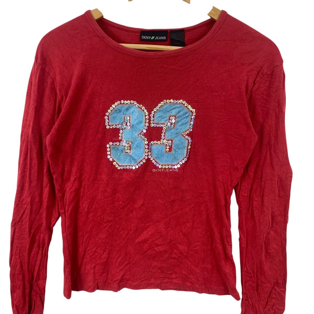 DKNY DKNY DONNA KARAN New York Rhinestone Bling 30th Tee Shirt Size XS / US 0-2 / IT 36-38 - 5 Thumbnail
