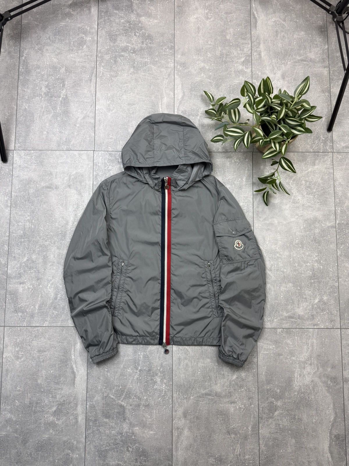 Moncler Original Moncler Fleuty Giubbotto Grey Men Top Jumper