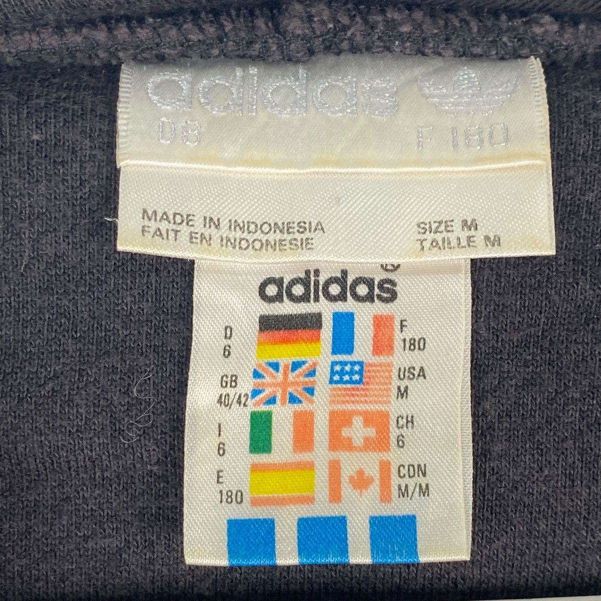 Vintage Vintage Adidas Hoodie Embroidered Sweater Black Size M Size US M / EU 48-50 / 2 - 7 Thumbnail