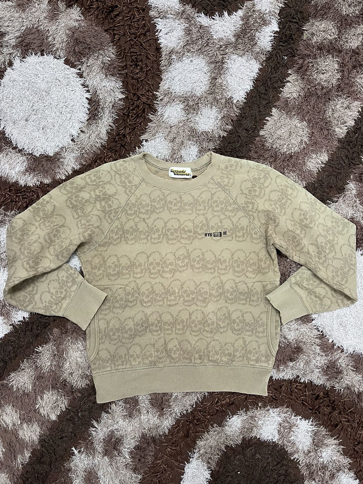 Hysteric Glamour × Japanese Brand × Vintage 🇯🇵HYSTERIC GLAMOUR SKULL ALL OVER PRINT EMBROIDERED VERY RARE Size ONE SIZE - 1 Thumbnail