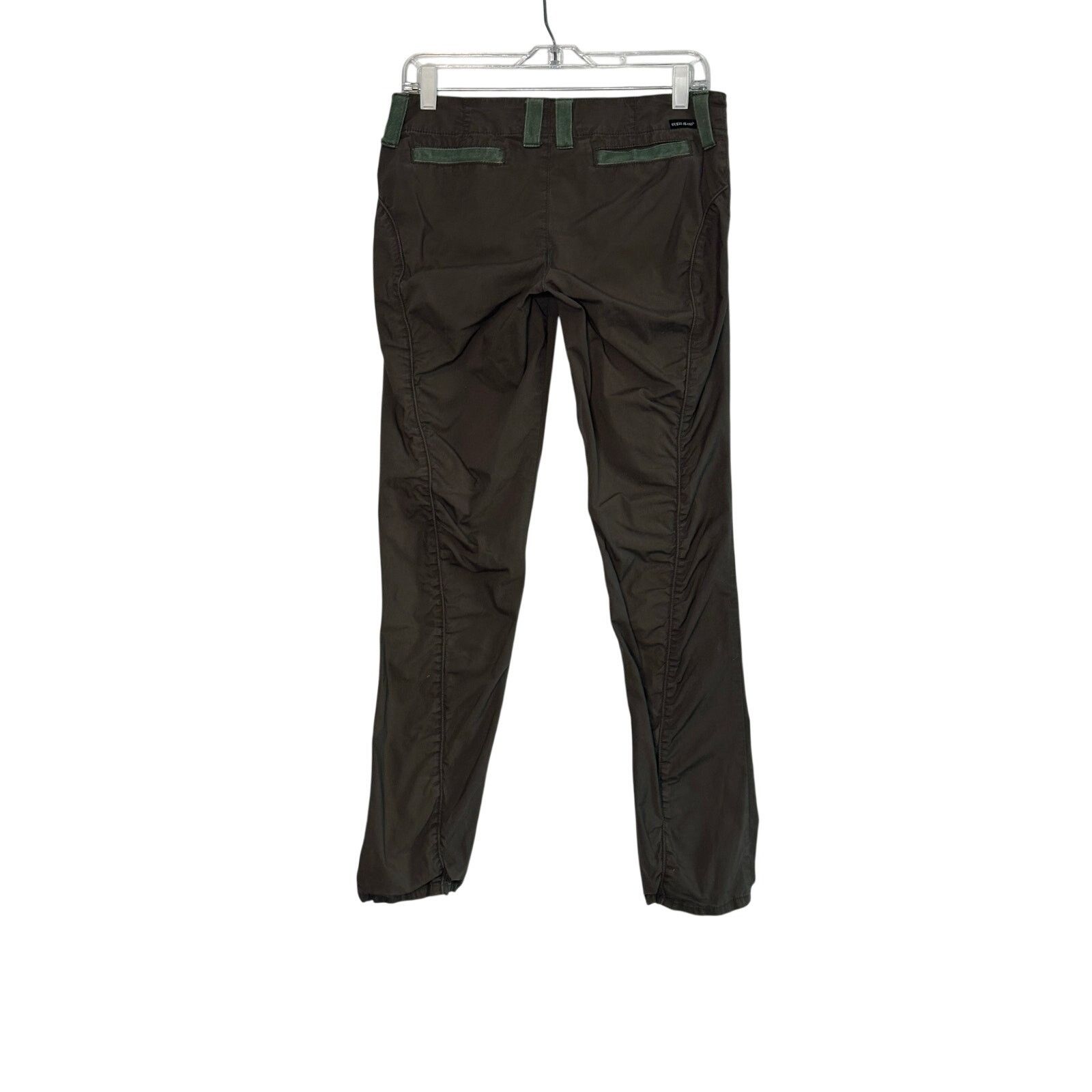 Guess Guess Jeans dark olive green stretch Y2K pants size 29 Size 29" - 8 Thumbnail