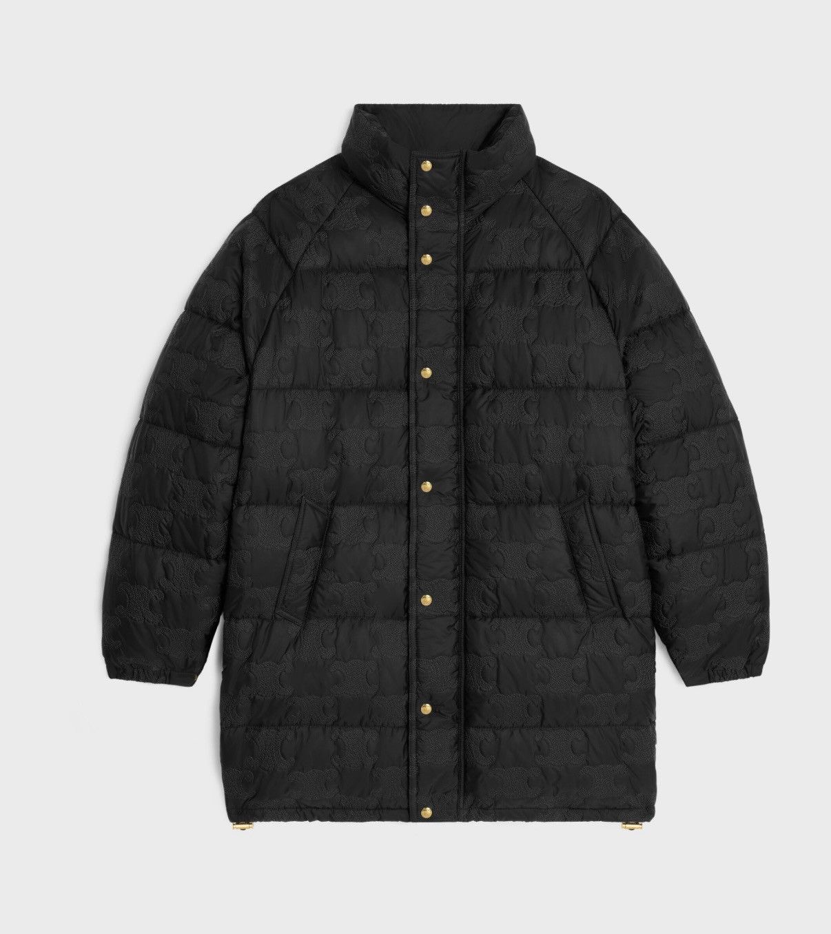 Celine $5k Celine Long Triomphe black logo coat jacket Hedi Slimane Size US M / EU 48-50 / 2 - 25 Thumbnail