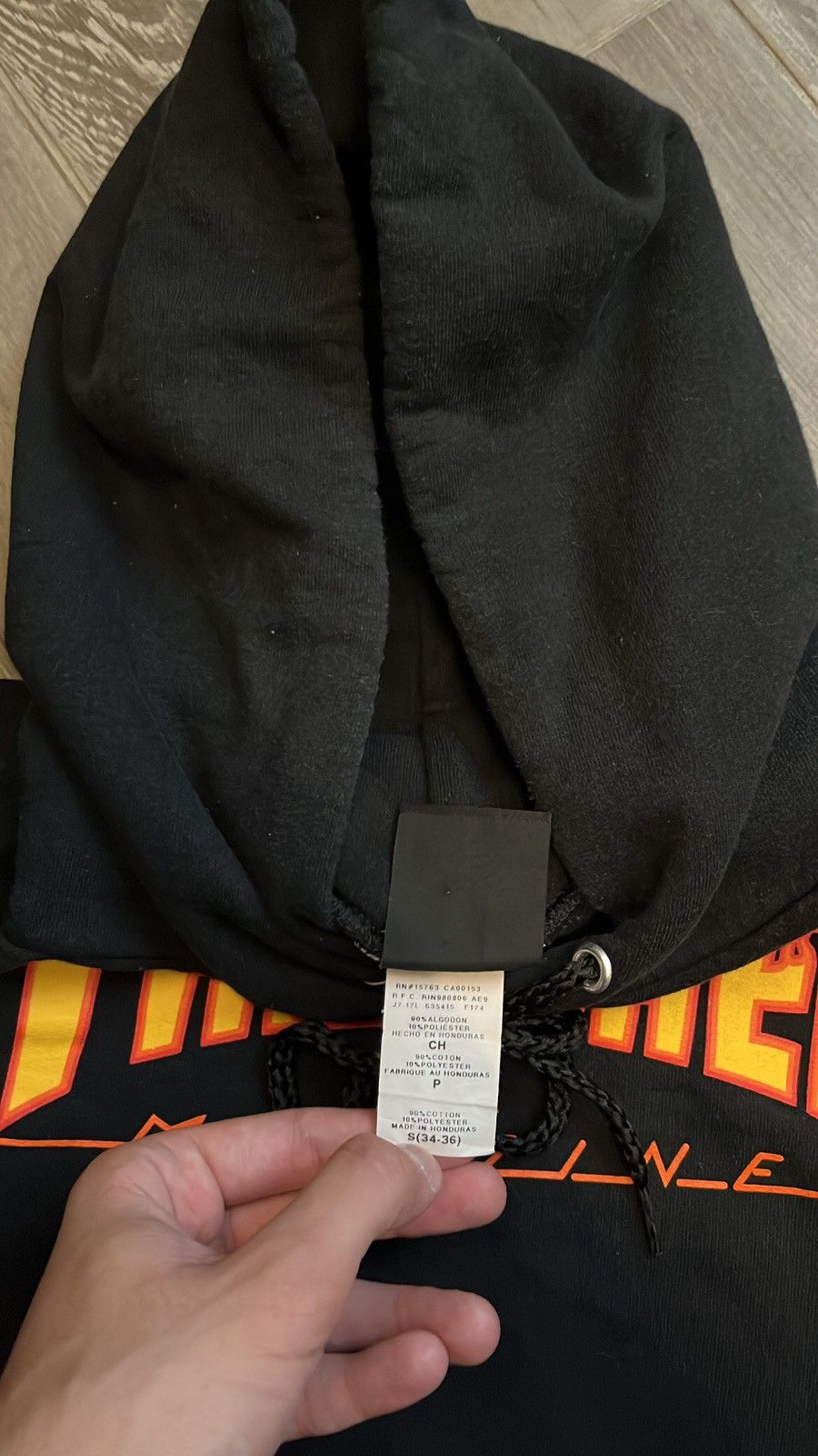 Thrasher × Vintage Hype vintage Thrasher black hoodie Size US S / EU 44-46 / 1 - 7 Thumbnail