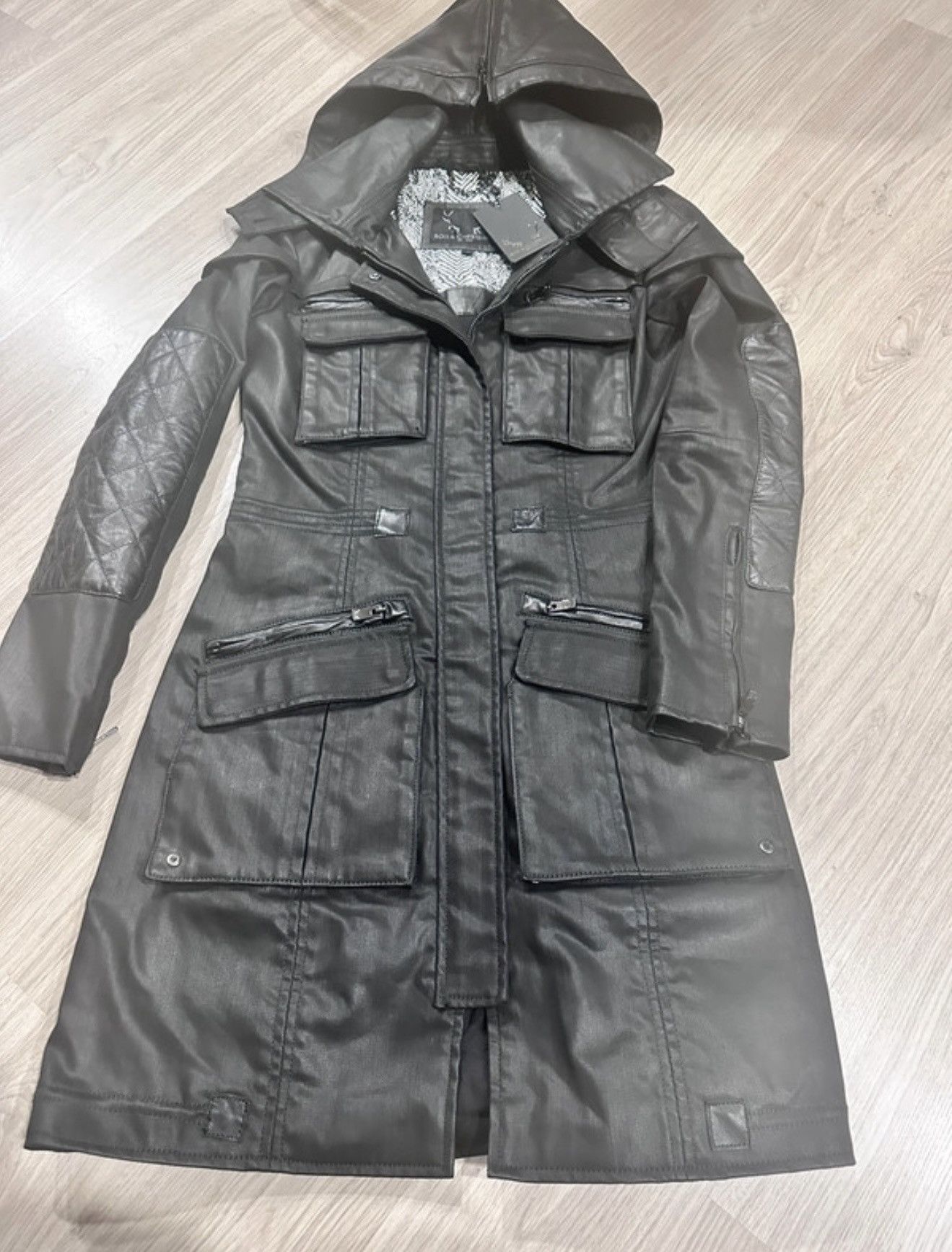 Vintage new with tags coat genuine leather by Bod&Christensen S Size S / US 4 / IT 40 - 1 Thumbnail