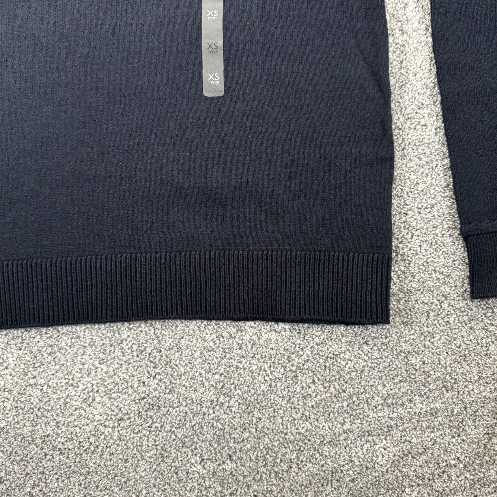 Tommy Hilfiger Tommy Hilfiger Sweater Womens XS Navy Blue Relaxed Fit Mockneck Academia Preppy Pullover Knit Size XS / US 0-2 / IT 36-38 - 3 Thumbnail