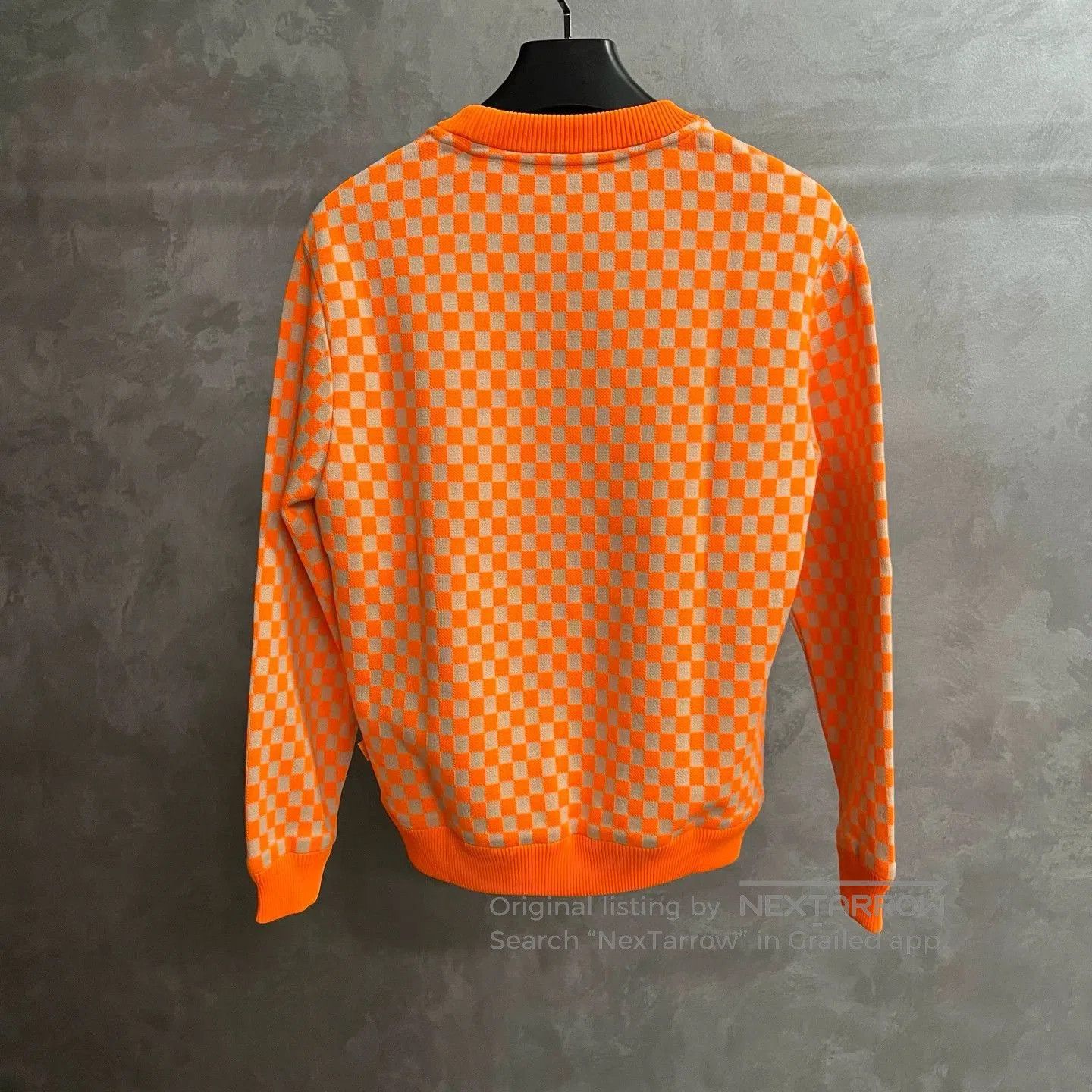 Louis Vuitton Louis Vuitton Orange Check Crewneck Sweatshirt. Size XS / US 0-2 / IT 36-38 - 5 Thumbnail