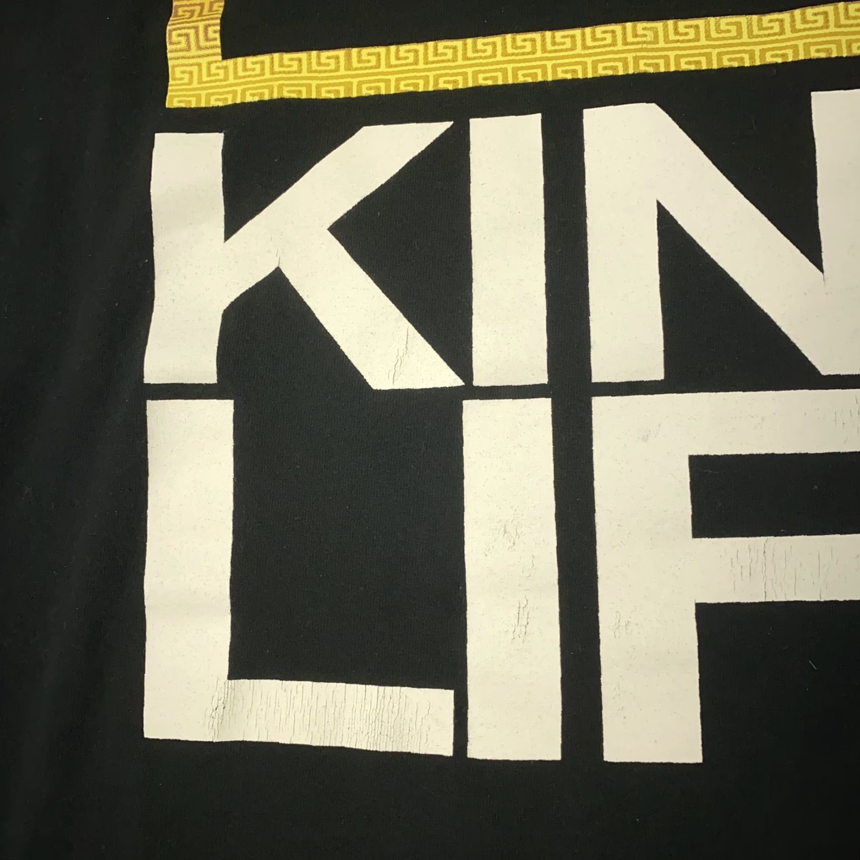 Gildan King Life Shirt Mens Medium Black Gold Crown Graphic Streetwear Tee 100% Cotton Size US M / EU 48-50 / 2 - 2 Thumbnail