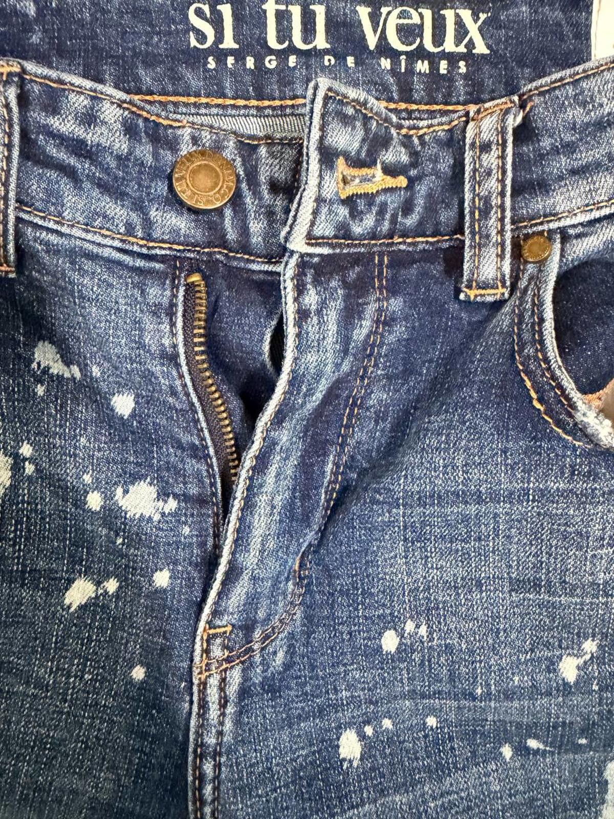 Other Sí Tu Veux Serge de Nîmes Stacked Flare Jeans Size 30 Size US 30 / EU 46 - 6 Thumbnail
