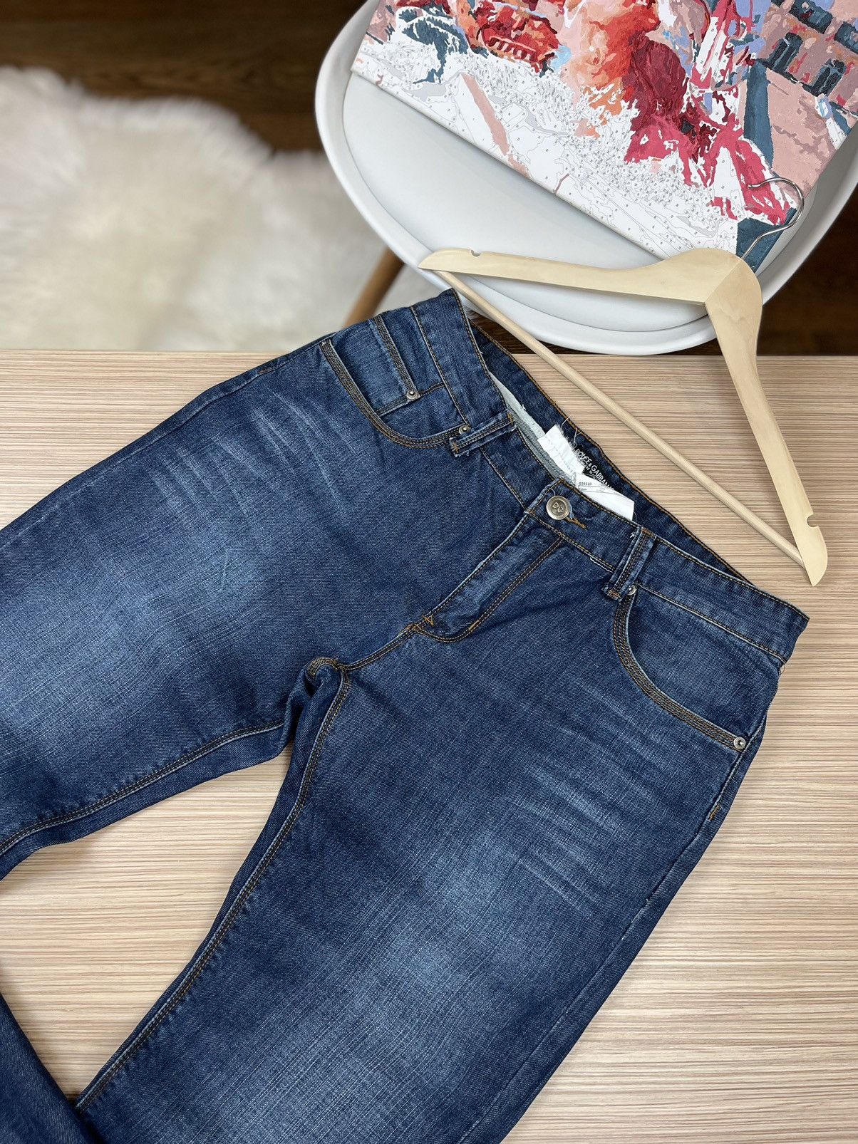 Dolce & Gabbana Dolce & Gabbana Distressed Men's Denim Jeans Size US 35 - 7 Thumbnail